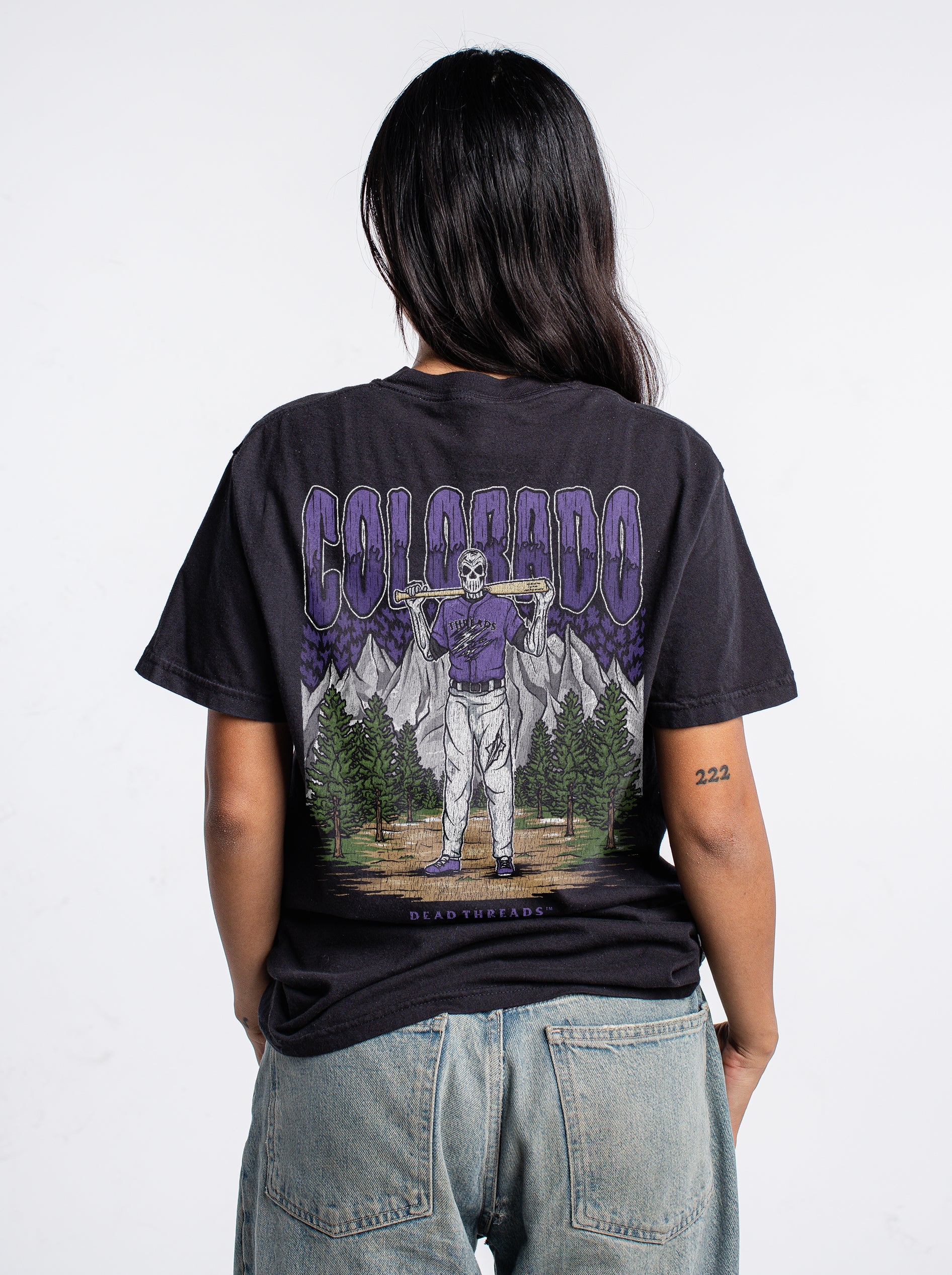 COLORADO BASEBALL - "3 SKULL" PREMIUM SHIRT – T-Shirt – Dead Threads Apparel