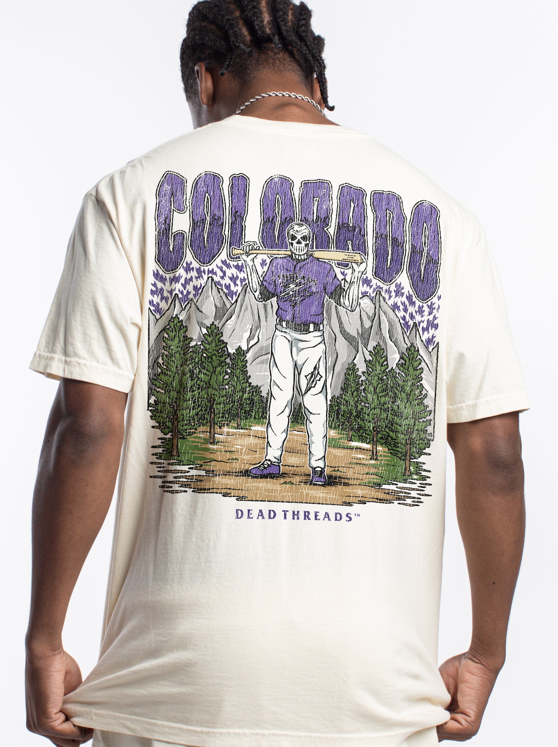 COLORADO BASEBALL - "3 SKULL" PREMIUM SHIRT – T-Shirt – Dead Threads Apparel
