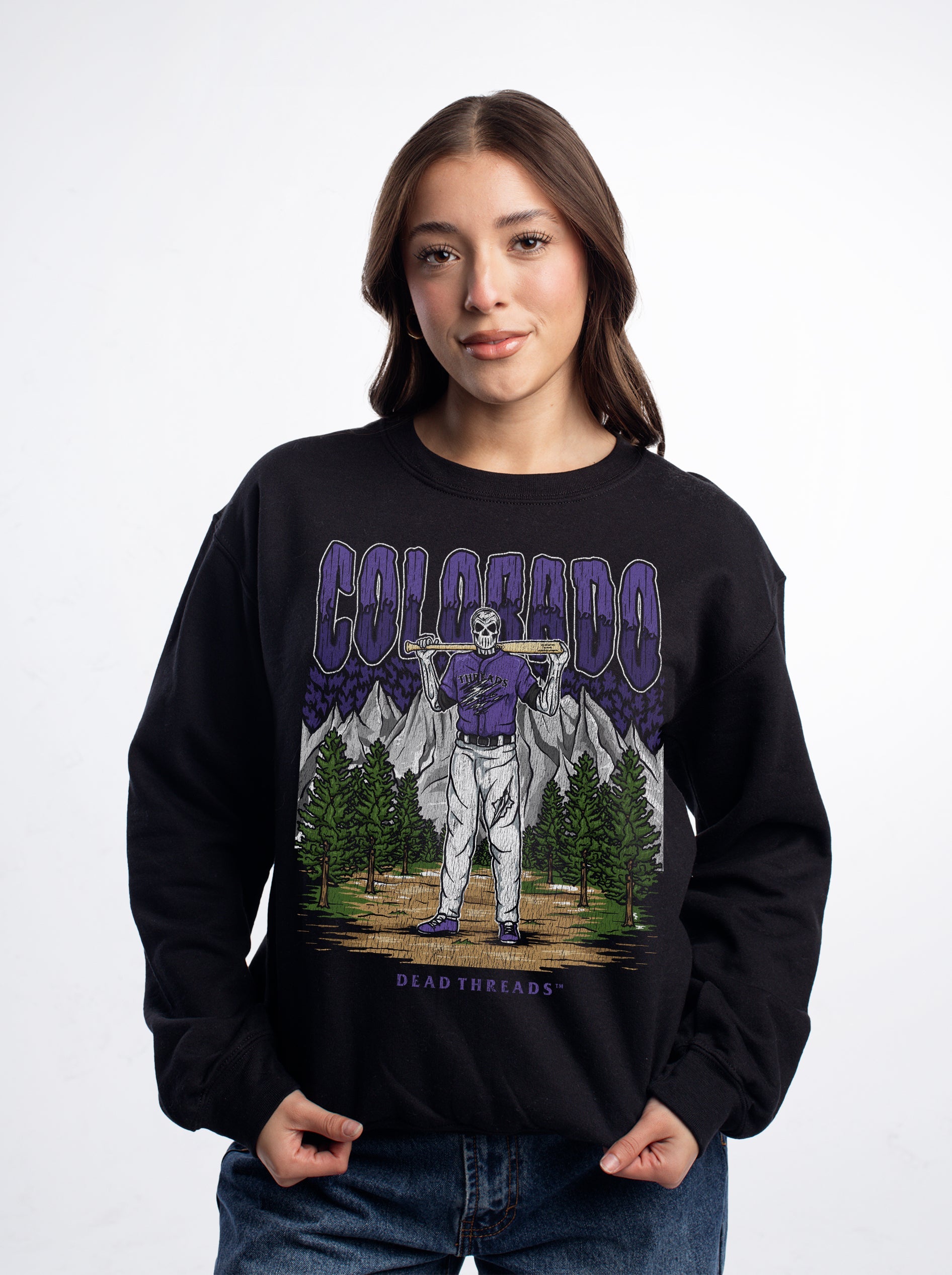 COLORADO BASEBALL CREWNECK SWEATSHIRT – Sweatshirt – Dead Threads Apparel