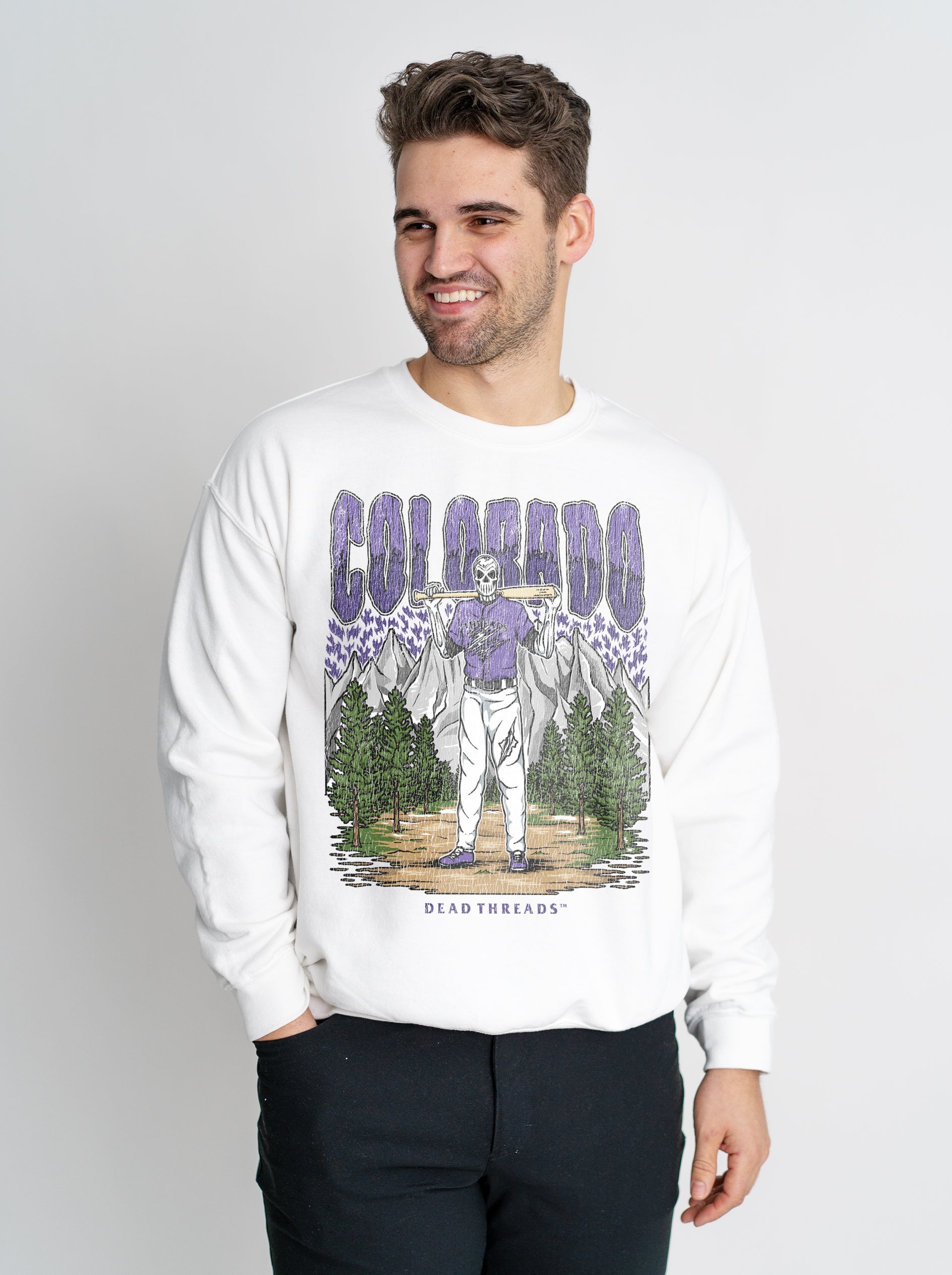 COLORADO BASEBALL CREWNECK SWEATSHIRT – Sweatshirt – Dead Threads Apparel
