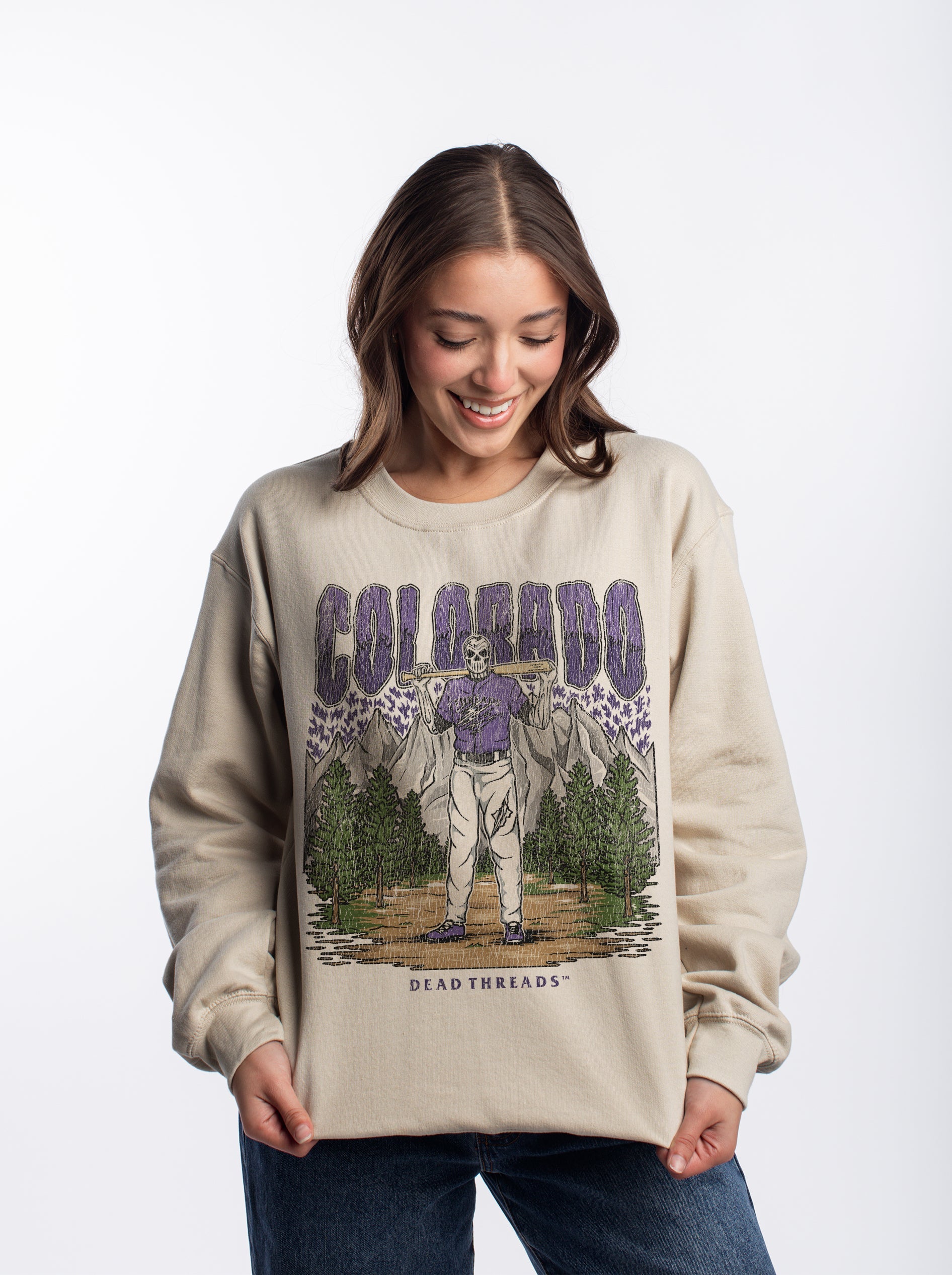 COLORADO BASEBALL CREWNECK SWEATSHIRT – Sweatshirt – Dead Threads Apparel