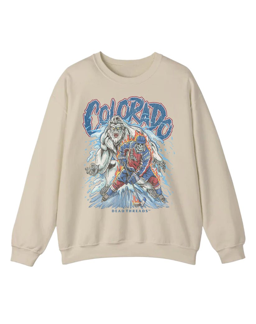 COLORADO HOCKEY CREWNECK SWEATSHIRT – Sweatshirt – Dead Threads Apparel