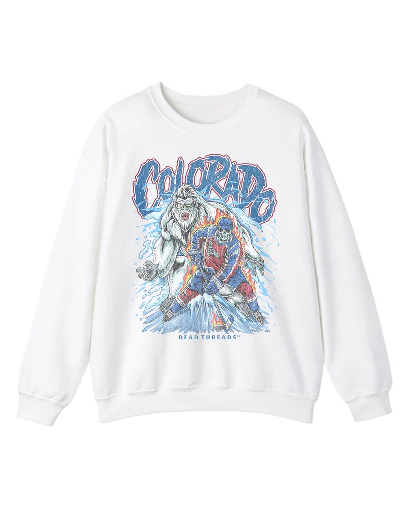 COLORADO HOCKEY CREWNECK SWEATSHIRT – Sweatshirt – Dead Threads Apparel