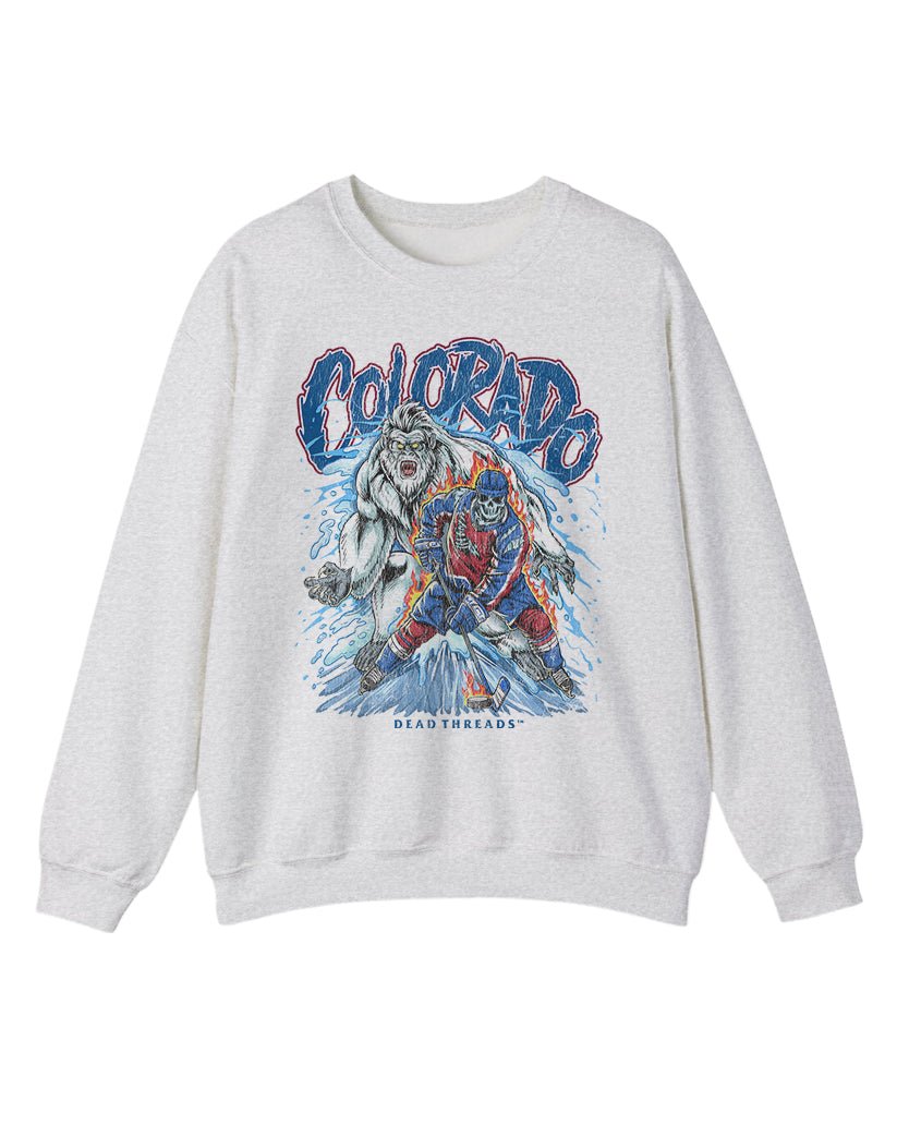 COLORADO HOCKEY CREWNECK SWEATSHIRT – Sweatshirt – Dead Threads Apparel