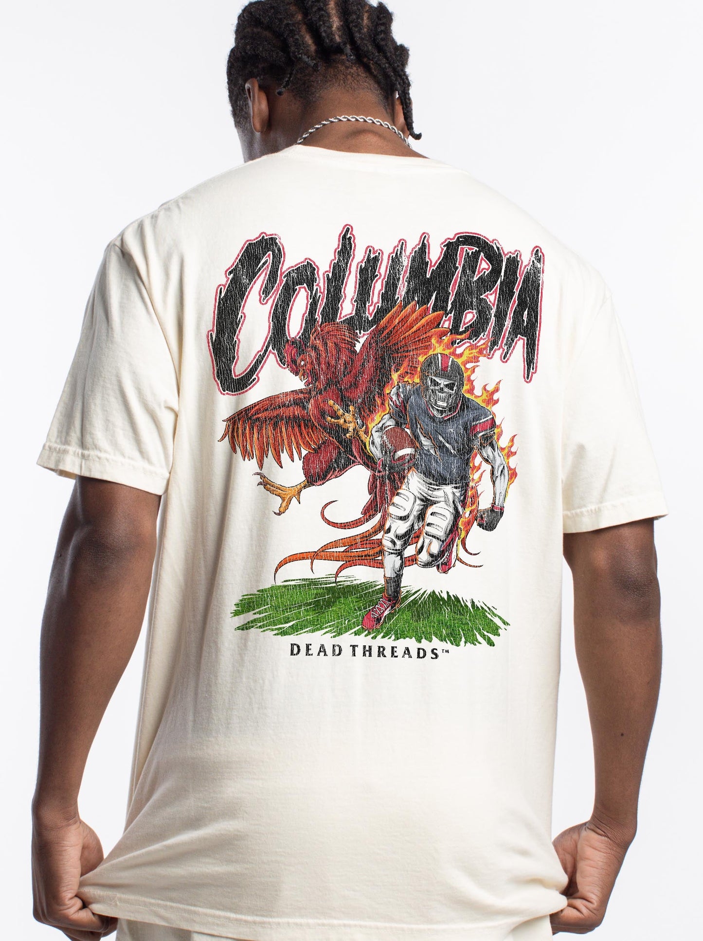 COLUMBIA FOOTBALL - “3 SKULL” PREMIUM T - SHIRT – T-Shirt – Dead Threads Apparel