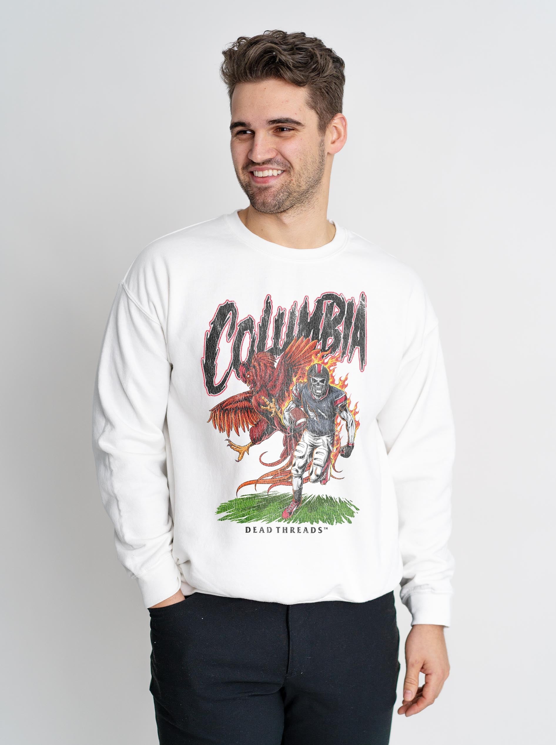 COLUMBIA FOOTBALL CREWNECK SWEATSHIRT – Sweatshirt – Dead Threads Apparel