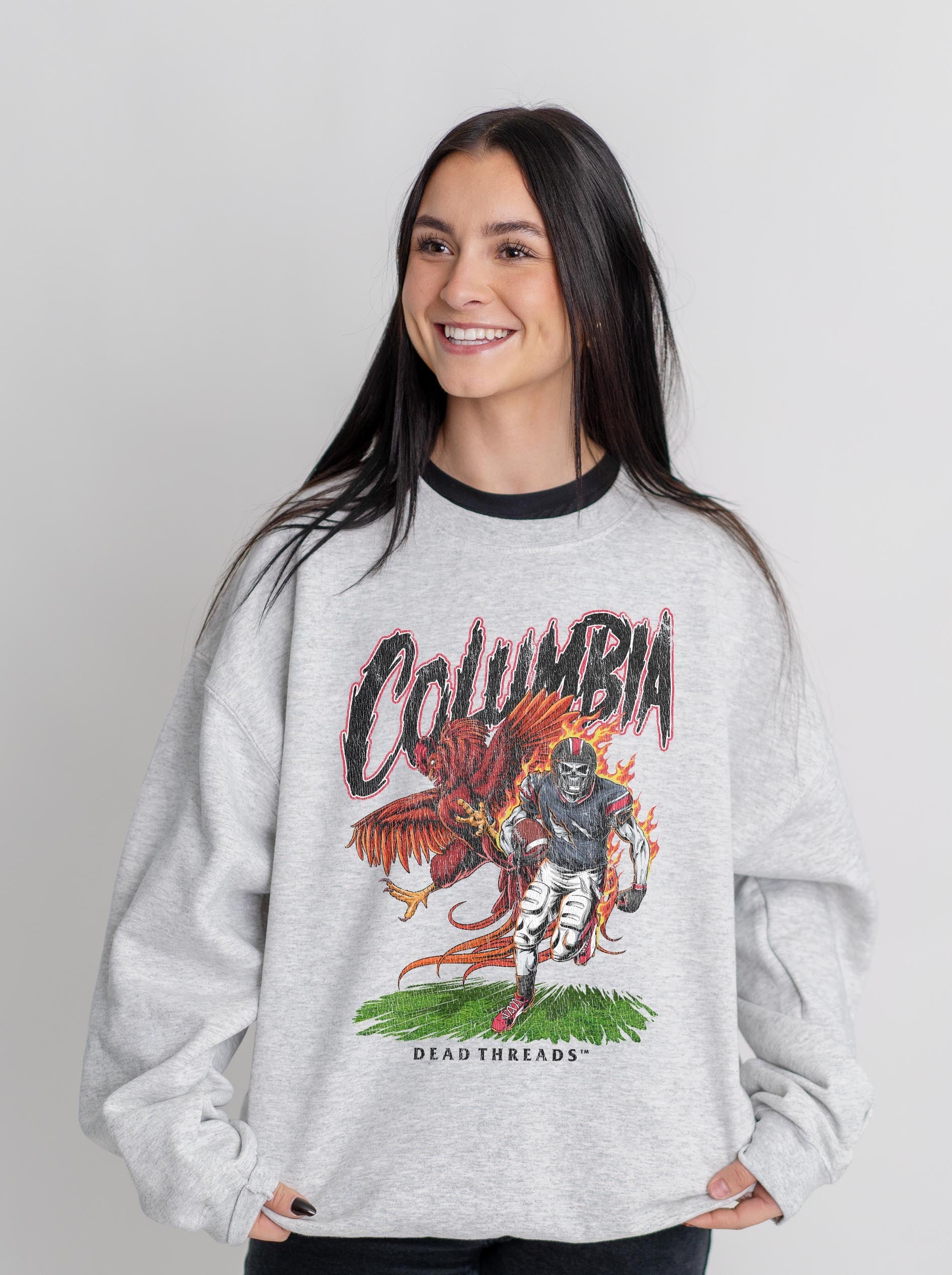 COLUMBIA FOOTBALL CREWNECK SWEATSHIRT – Sweatshirt – Dead Threads Apparel