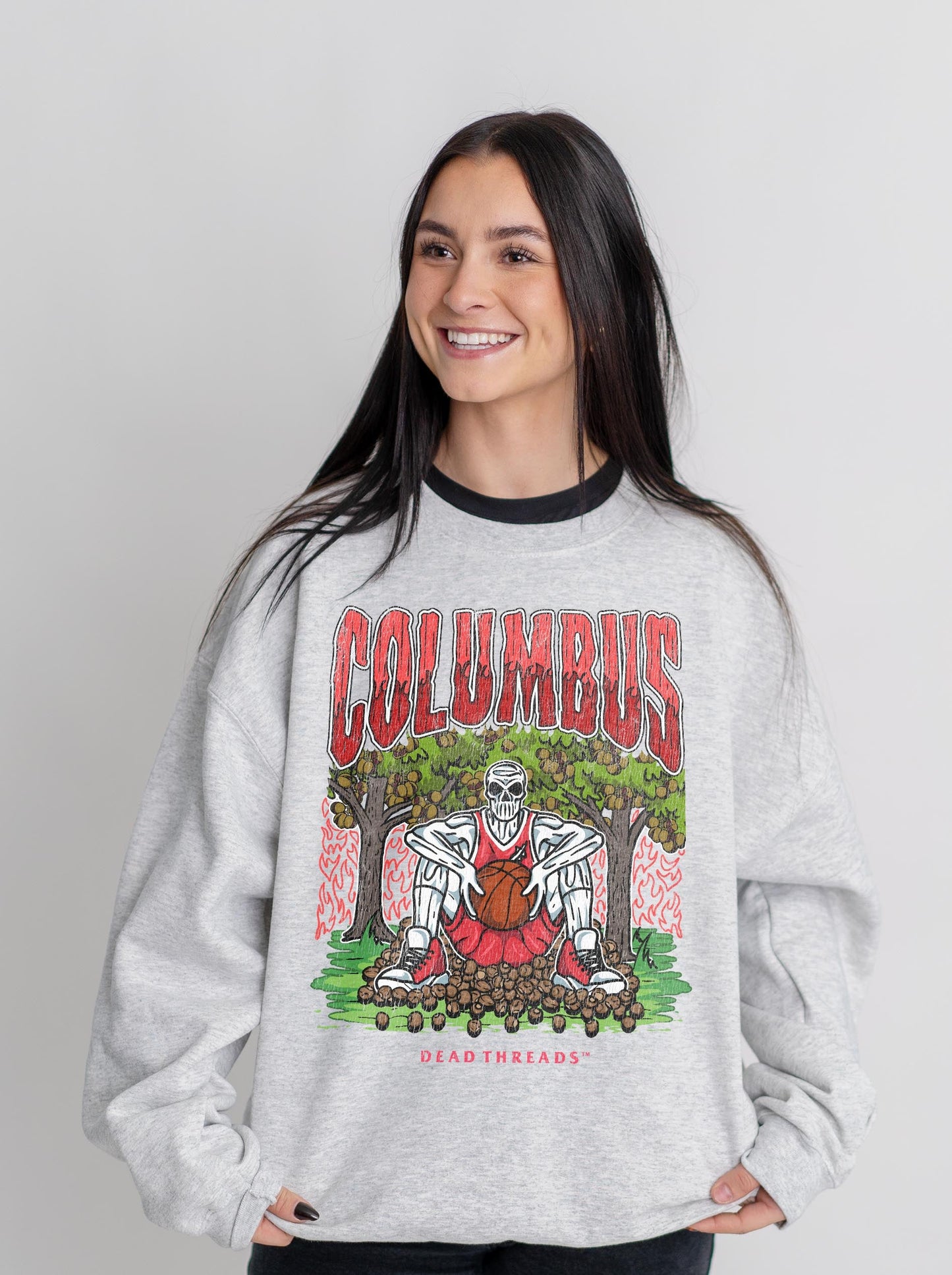 COLUMBUS BASKETBALL CREWNECK SWEATSHIRT – Sweatshirt – Dead Threads Apparel