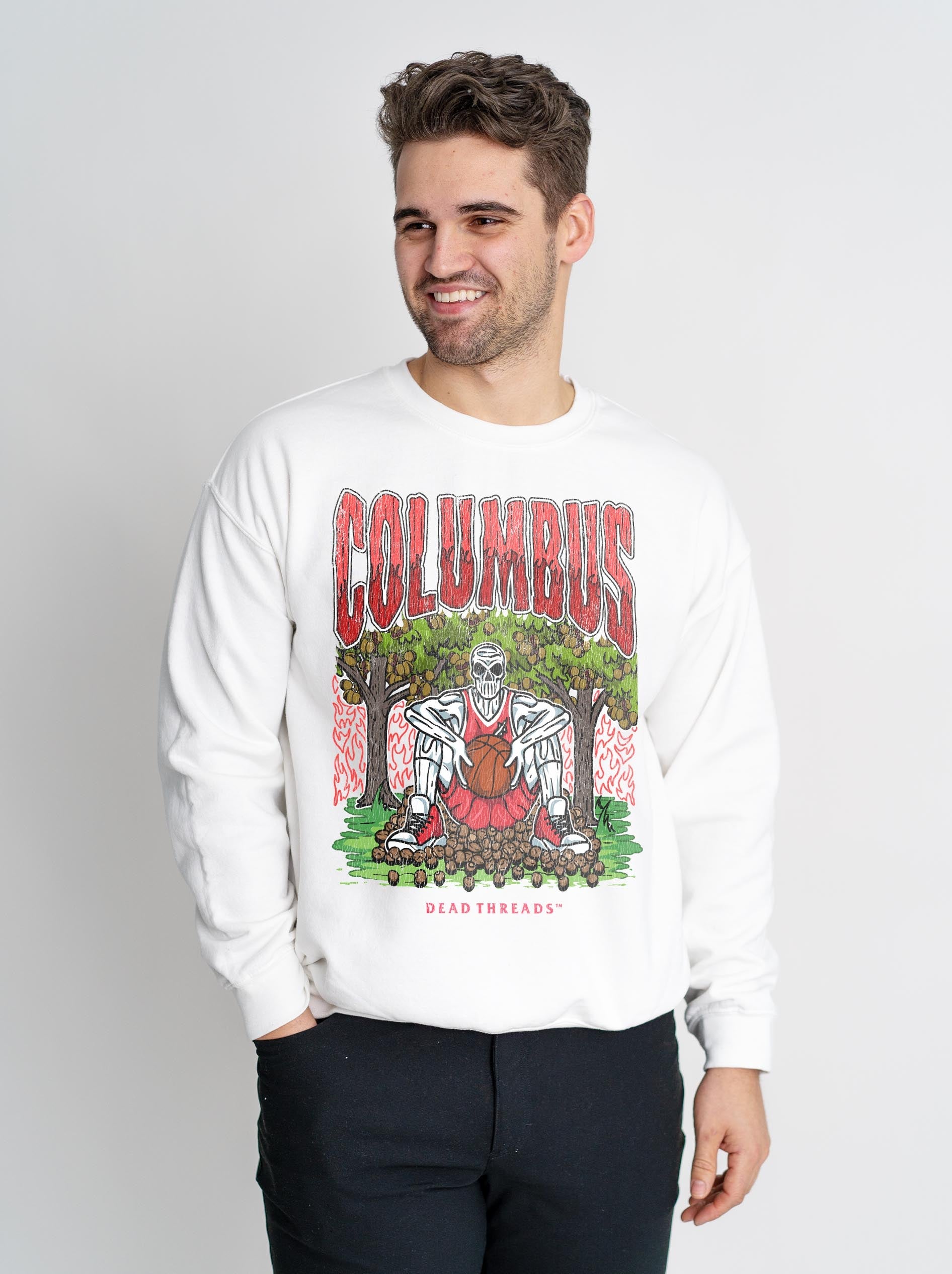 COLUMBUS BASKETBALL CREWNECK SWEATSHIRT – Sweatshirt – Dead Threads Apparel
