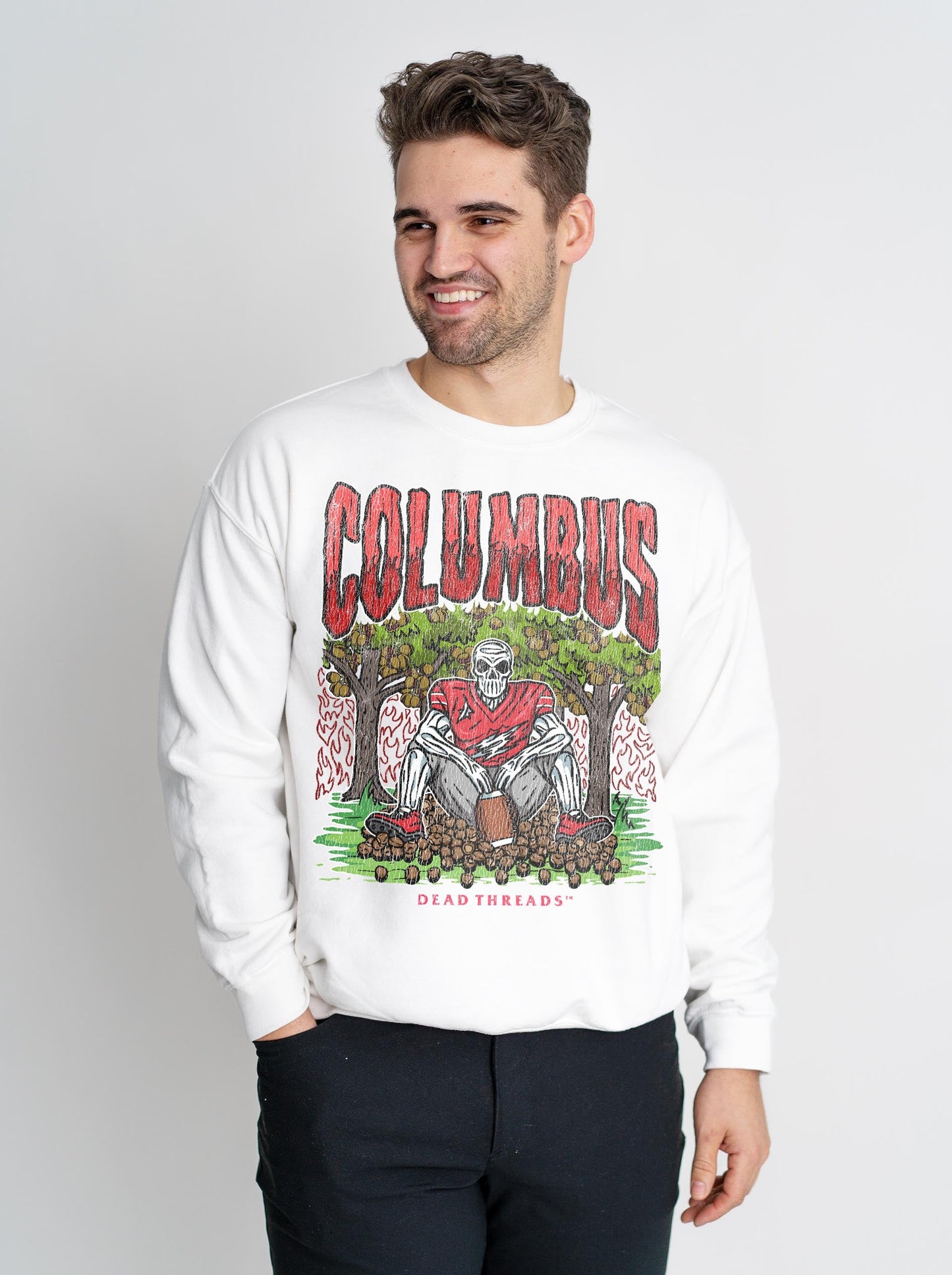 COLUMBUS FOOTBALL CREWNECK SWEATSHIRT – Sweatshirt – Dead Threads Apparel
