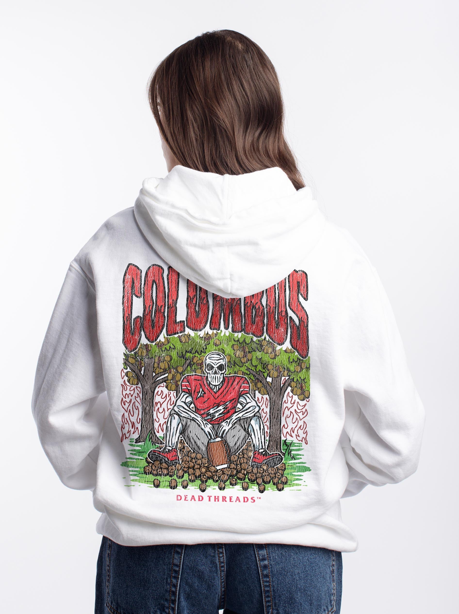 COLUMBUS FOOTBALL - “DT ESSENTIAL" HOODIE – Hoodie – Dead Threads Apparel