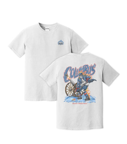 COLUMBUS HOCKEY - “3 SKULL” PREMIUM T - SHIRT – T-Shirt – Dead Threads Apparel