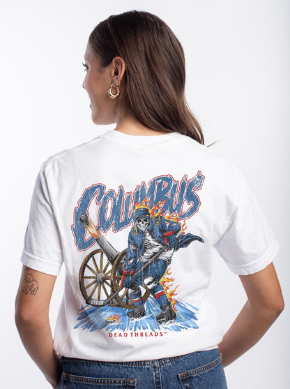 COLUMBUS HOCKEY - “3 SKULL” PREMIUM T - SHIRT – T-Shirt – Dead Threads Apparel