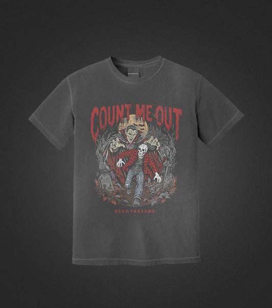 COUNT ME OUT - Halloween Limited Drop – T-Shirt – Dead Threads Apparel