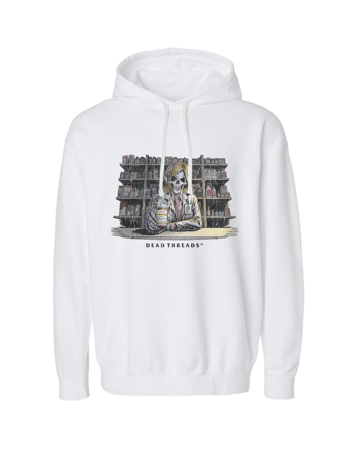 CRYPTS & SCRIPTS (PHARMACIST, FEMALE) - LIGHTWEIGHT HOODIE – Lightweight – Dead Threads Apparel