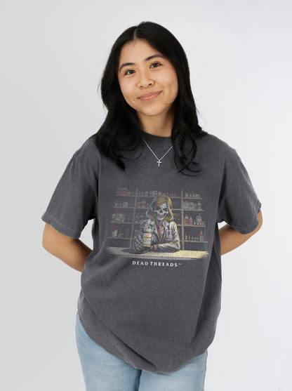 CRYPTS & SCRIPTS (PHARMACIST, FEMALE) – T-Shirt – Dead Threads Apparel