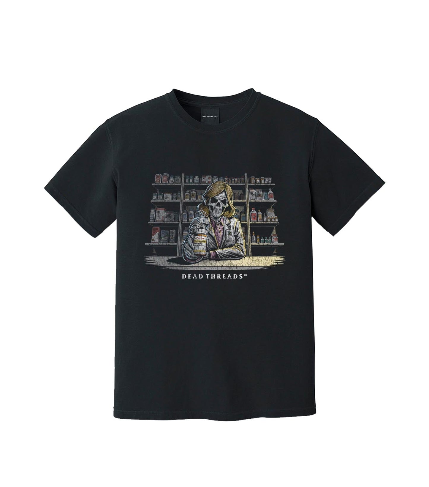 CRYPTS & SCRIPTS (PHARMACIST, FEMALE) – T-Shirt – Dead Threads Apparel