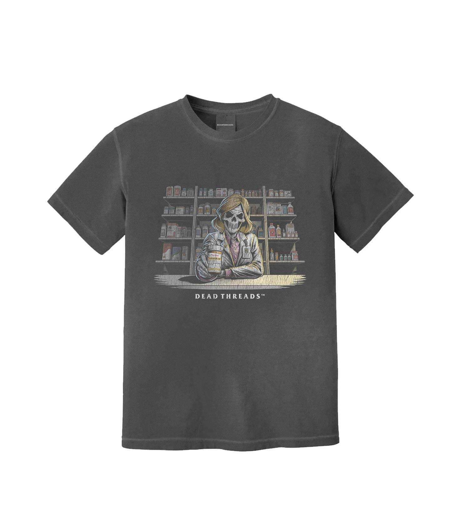 CRYPTS & SCRIPTS (PHARMACIST, FEMALE) – T-Shirt – Dead Threads Apparel