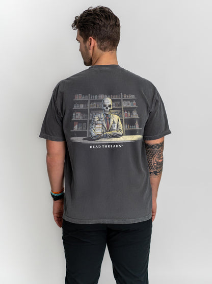 CRYPTS & SCRIPTS (PHARMACIST, MALE) - “DT ESSENTIAL" PREMIUM T-SHIRT – T-Shirt – Dead Threads Apparel