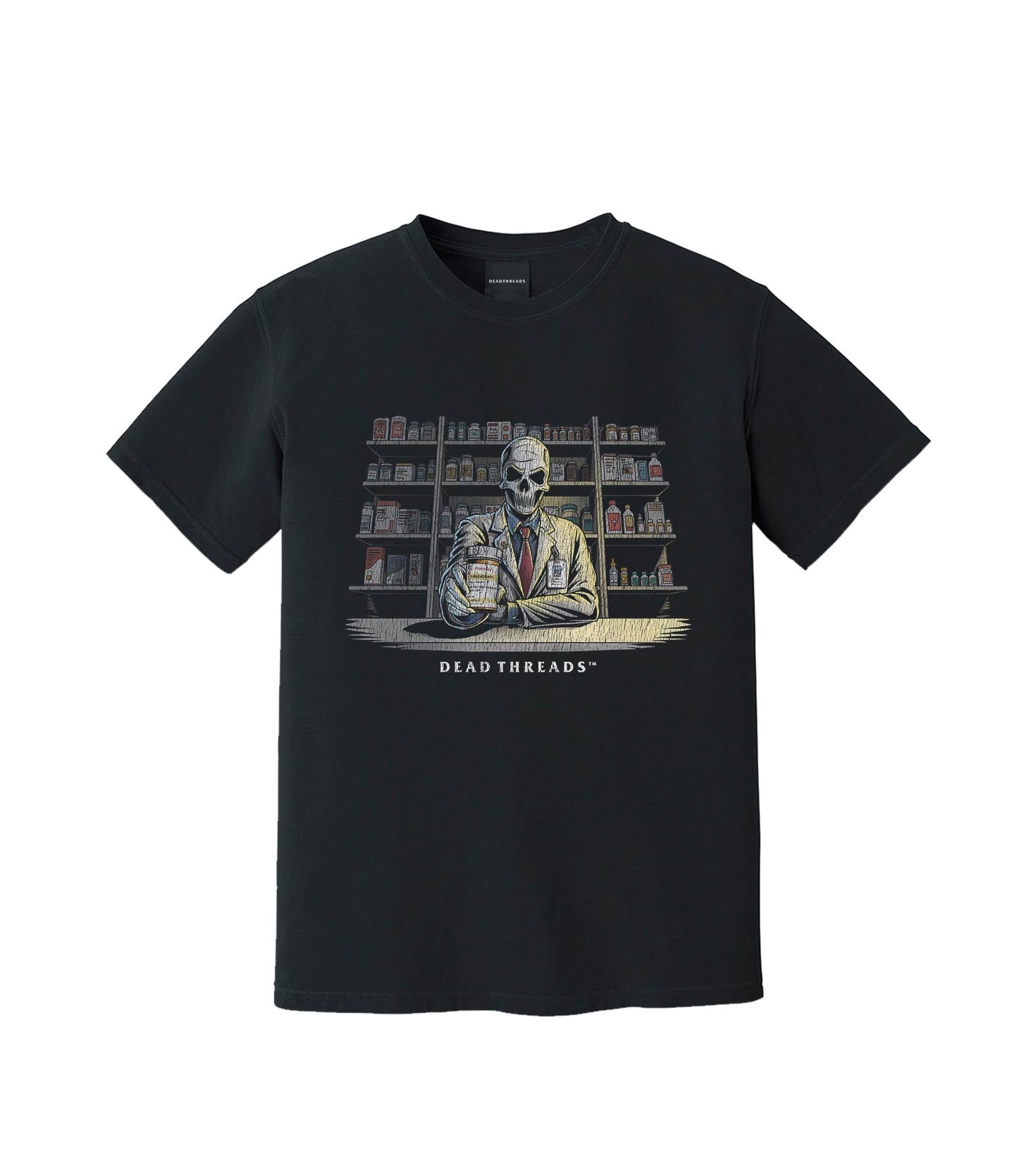 CRYPTS & SCRIPTS (PHARMACIST, MALE) – T-Shirt – Dead Threads Apparel