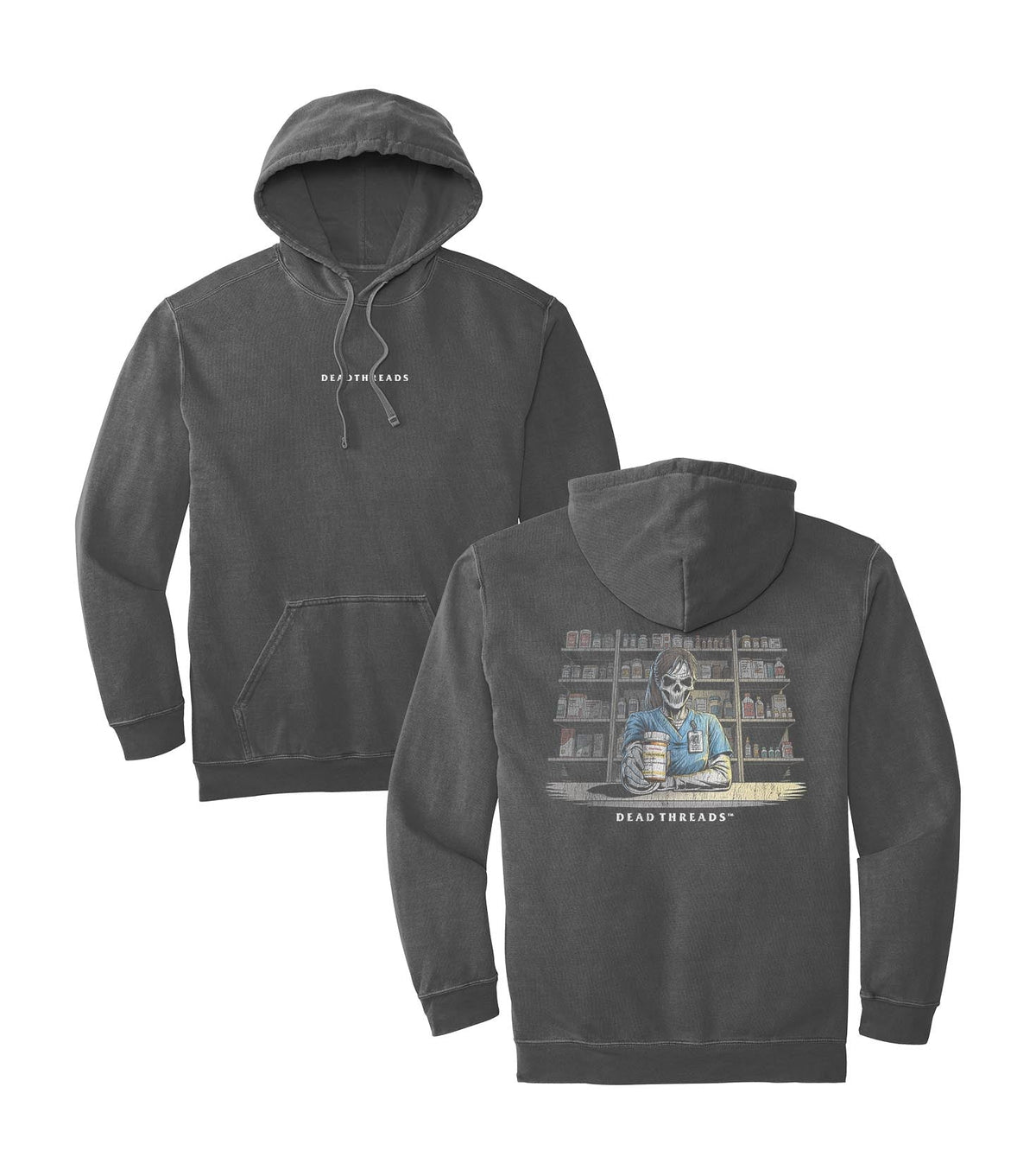 CRYPTS & SCRIPTS (PHARMACY TECH, FEMALE) - “DT ESSENTIAL" HOODIE – Hoodie – Dead Threads Apparel