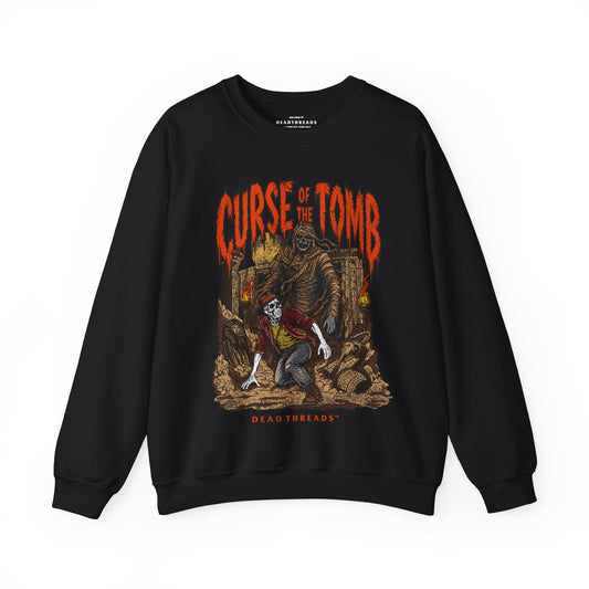 CURSE OF THE TOMB CREWNECK SWEATSHIRT - Halloween Limited Drop – Sweatshirt – Dead Threads Apparel