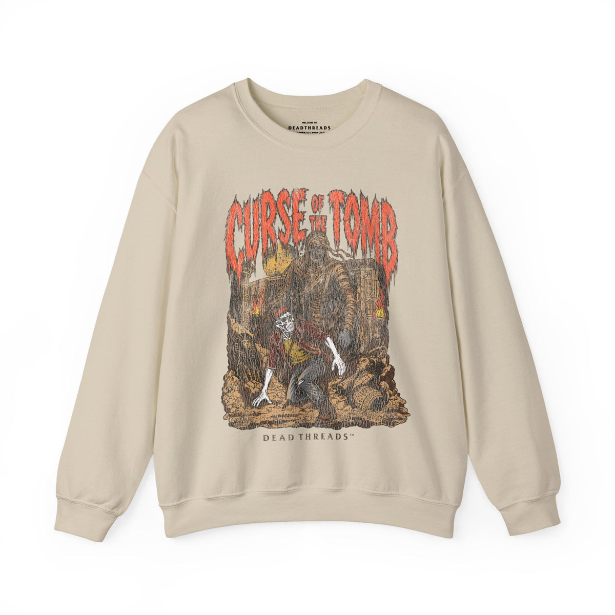 CURSE OF THE TOMB CREWNECK SWEATSHIRT - Halloween Limited Drop – Sweatshirt – Dead Threads Apparel