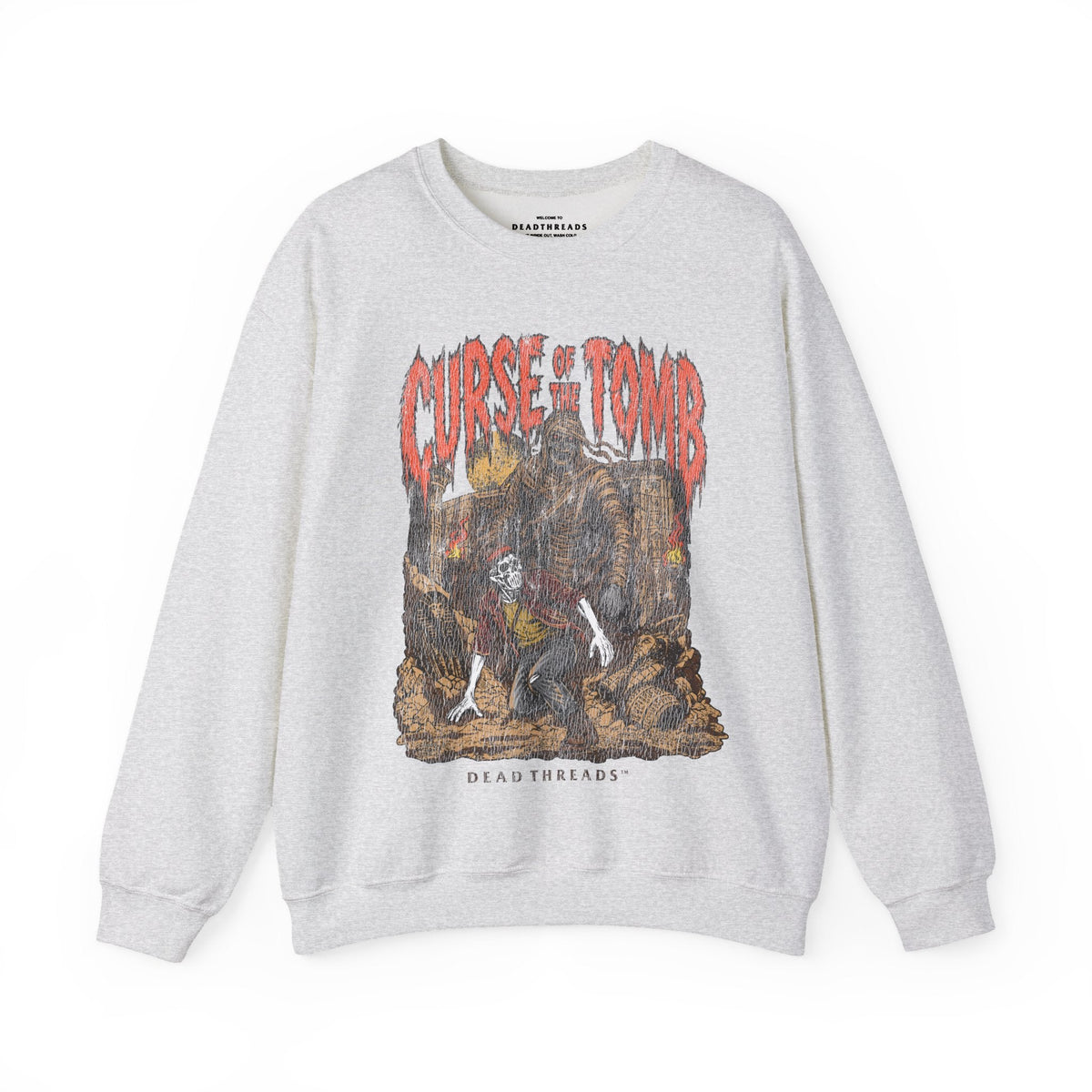 CURSE OF THE TOMB CREWNECK SWEATSHIRT - Halloween Limited Drop – Sweatshirt – Dead Threads Apparel