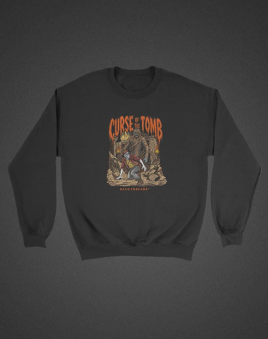 CURSE OF THE TOMB (KIDS) CREWNECK SWEATSHIRT - Halloween Limited Drop – Kids clothes – Dead Threads Apparel