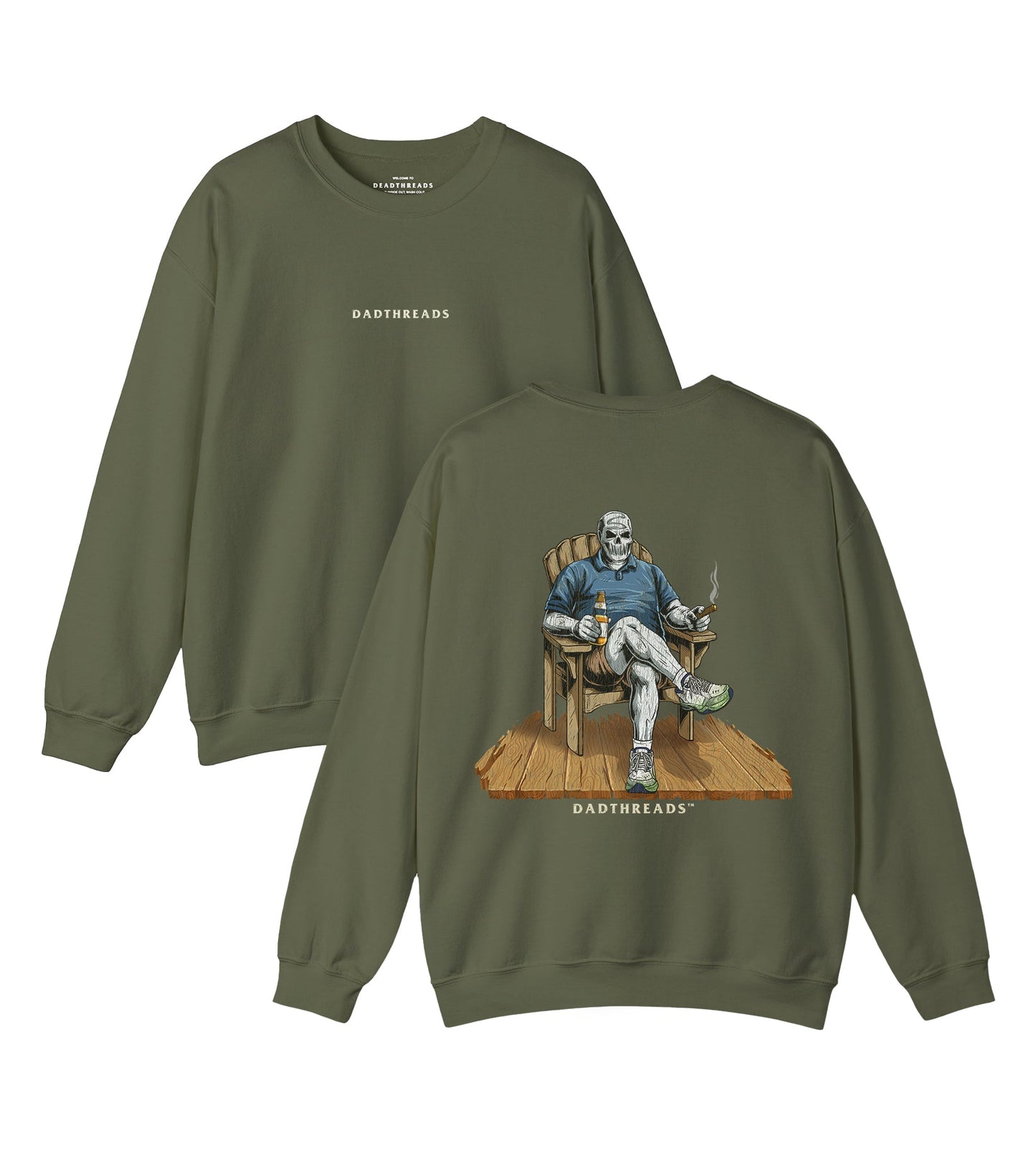 DADIRONDACK - “DT ESSENTIAL" CREWNECK SWEATSHIRT – Sweatshirt – Dead Threads Apparel