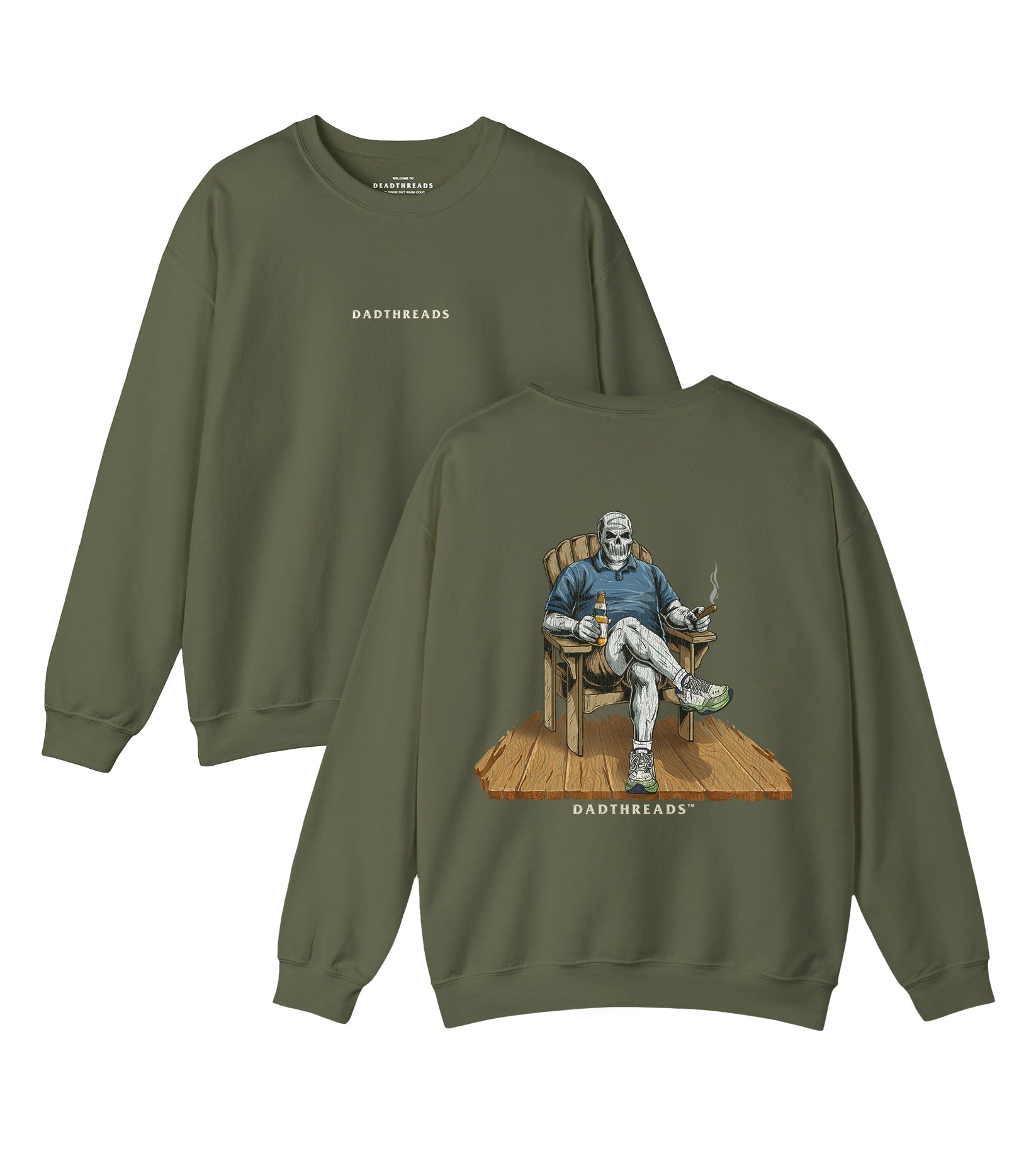 DADIRONDACK - “DT ESSENTIAL" CREWNECK SWEATSHIRT – Sweatshirt – Dead Threads Apparel
