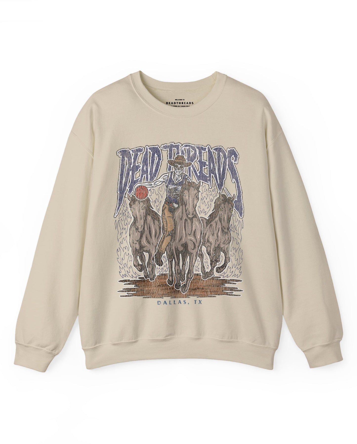 DALLAS BASKETBALL - CREWNECK SWEATSHIRT – Sweatshirt – Dead Threads Apparel