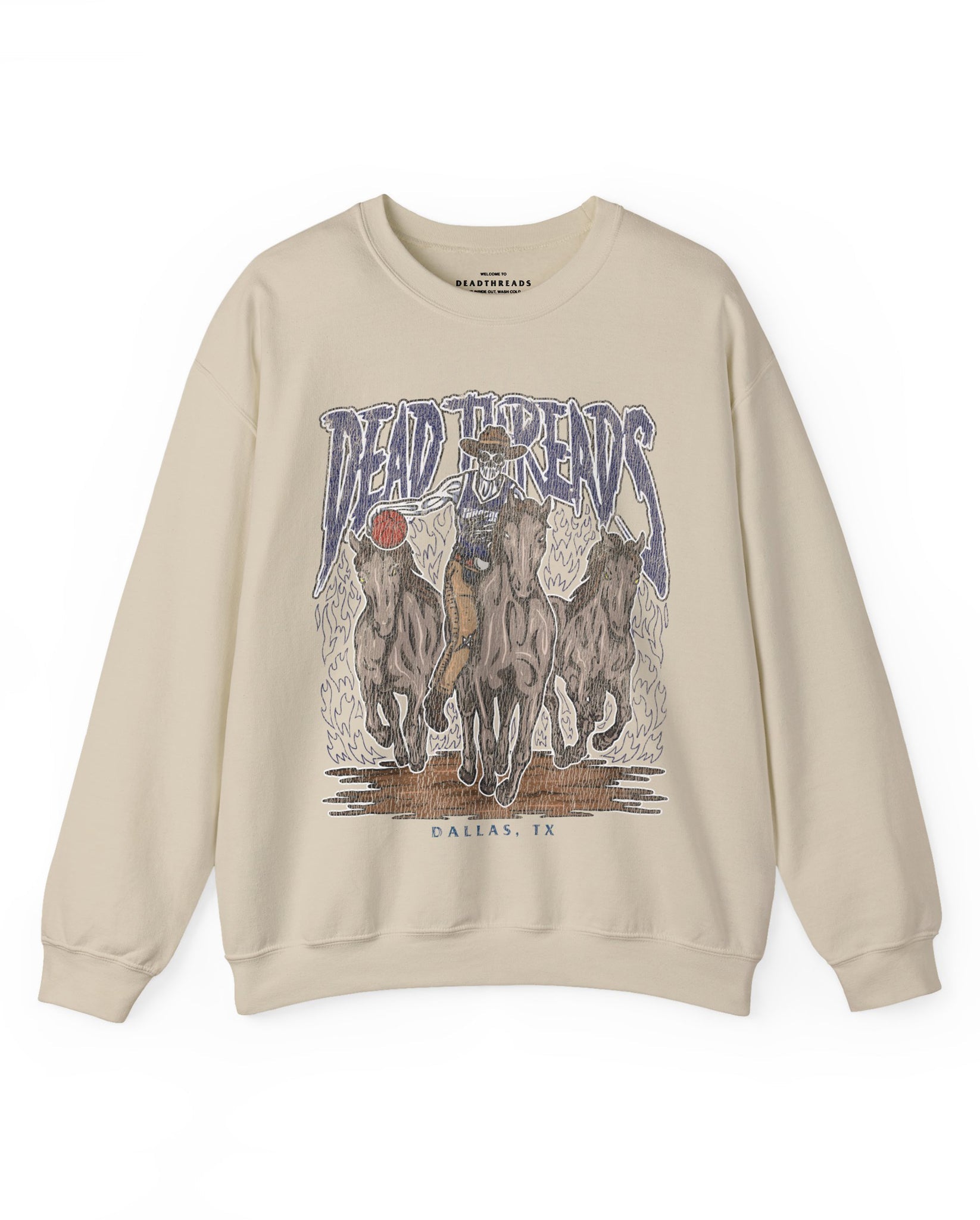 DALLAS BASKETBALL - CREWNECK SWEATSHIRT – Sweatshirt – Dead Threads Apparel