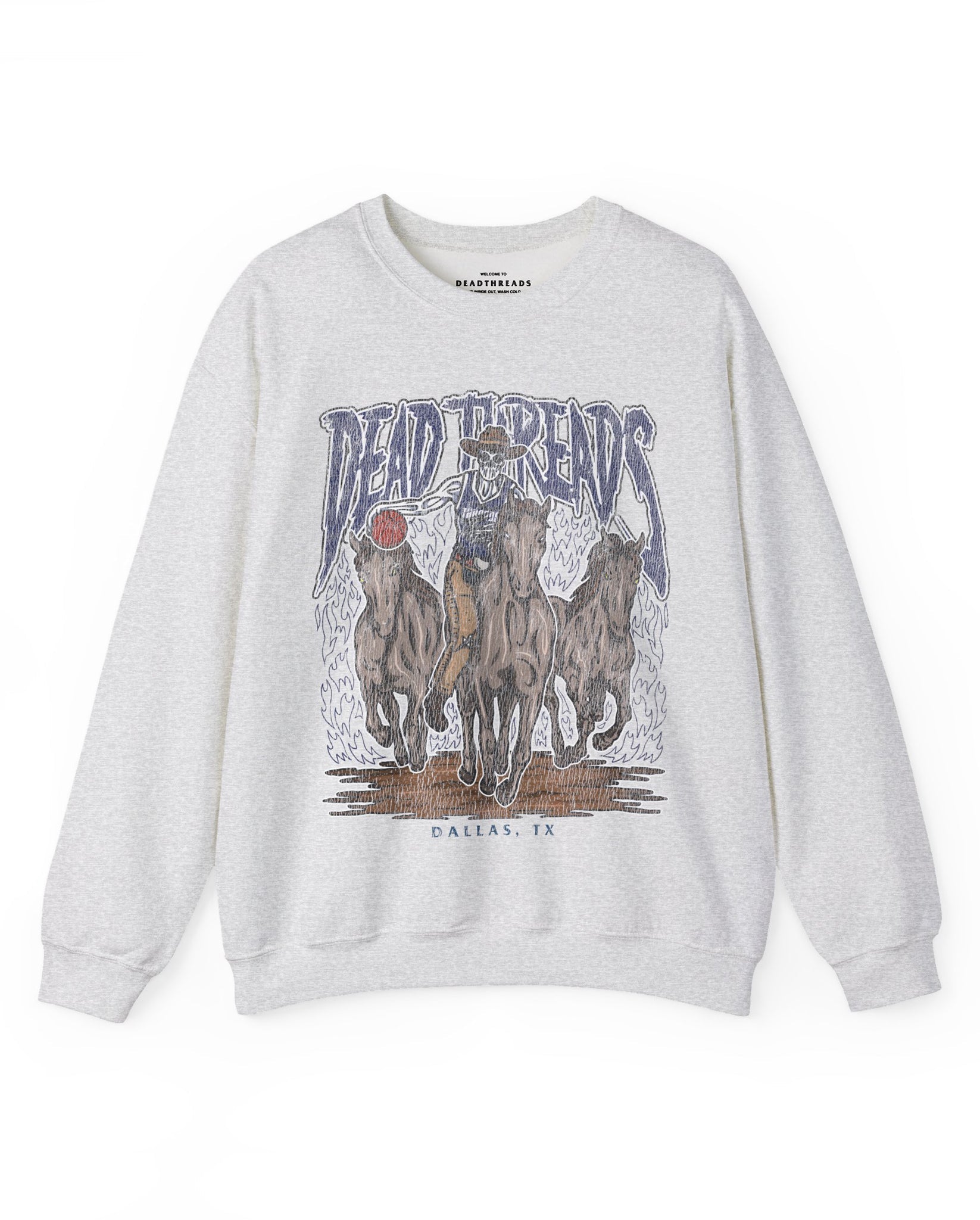 DALLAS BASKETBALL - CREWNECK SWEATSHIRT – Sweatshirt – Dead Threads Apparel