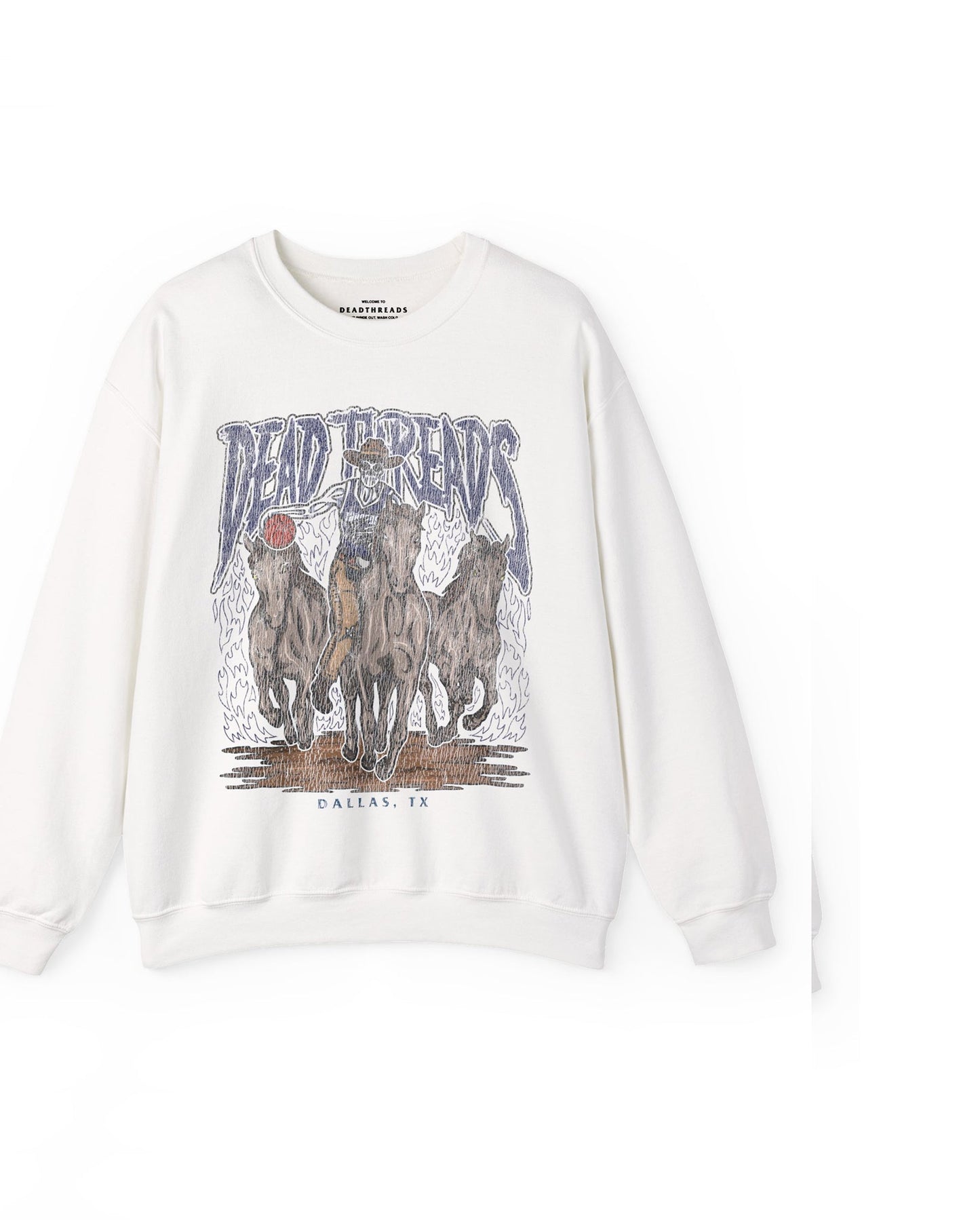 DALLAS BASKETBALL - CREWNECK SWEATSHIRT – Sweatshirt – Dead Threads Apparel