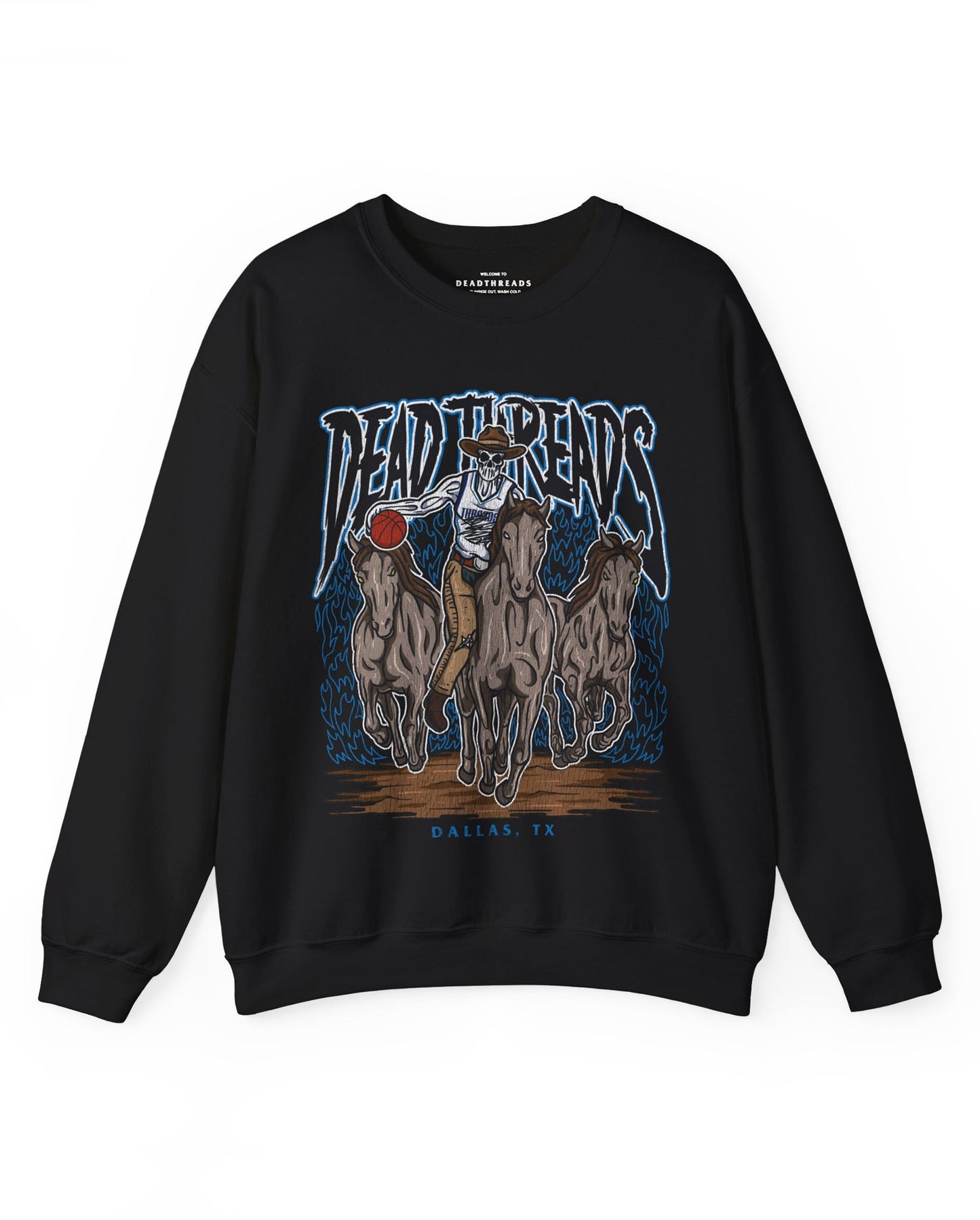 DALLAS BASKETBALL - CREWNECK SWEATSHIRT – Sweatshirt – Dead Threads Apparel