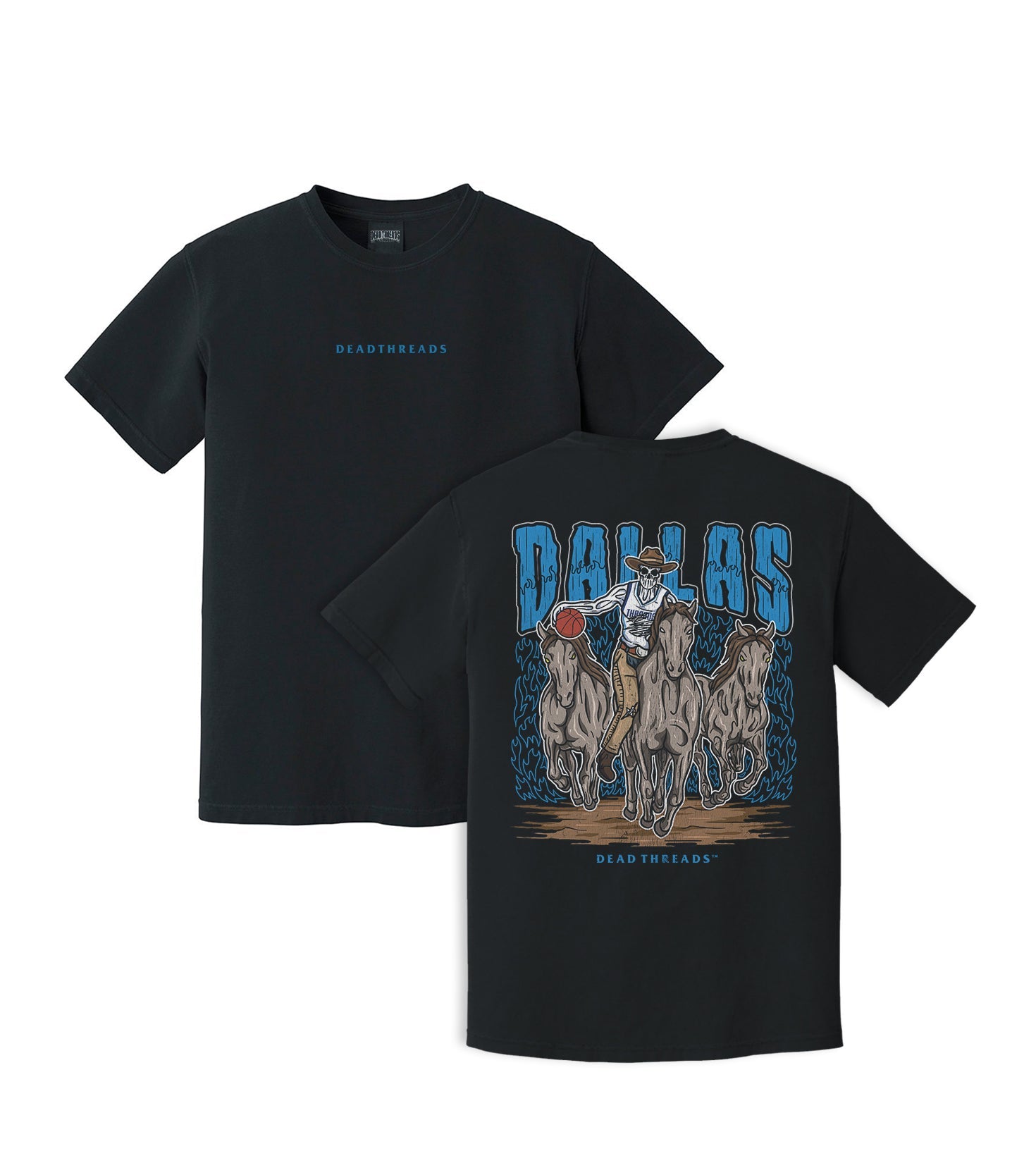 DALLAS BASKETBALL - “DT ESSENTIAL" PREMIUM T - SHIRT – T-Shirt – Dead Threads Apparel
