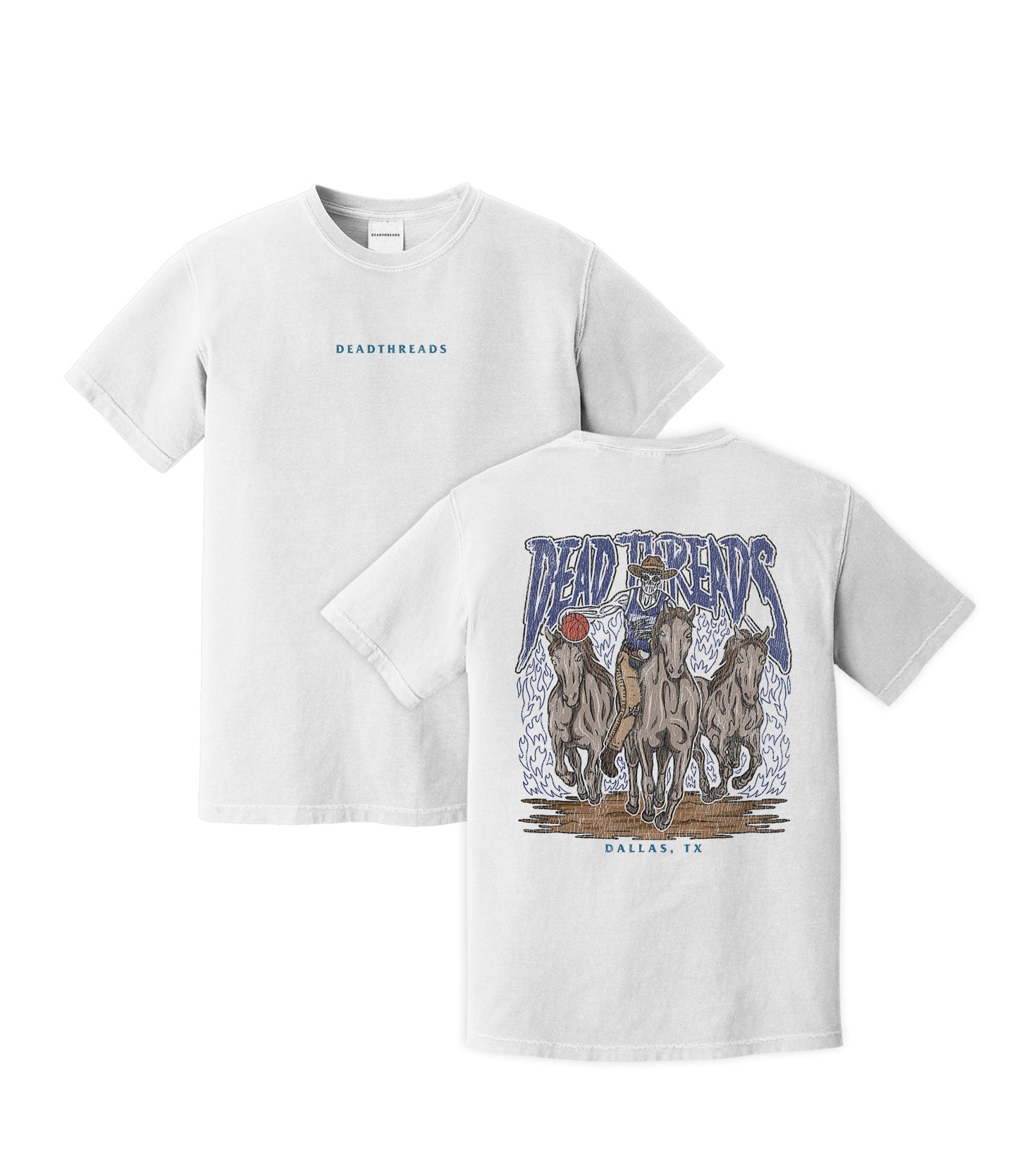 DALLAS BASKETBALL - “DT ESSENTIAL" PREMIUM T-SHIRT – T-Shirt – Dead Threads Apparel
