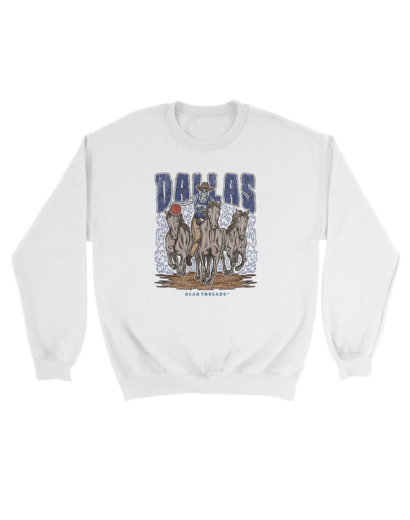 DALLAS BASKETBALL KIDS CREWNECK SWEATSHIRT – Kids clothes – Dead Threads Apparel