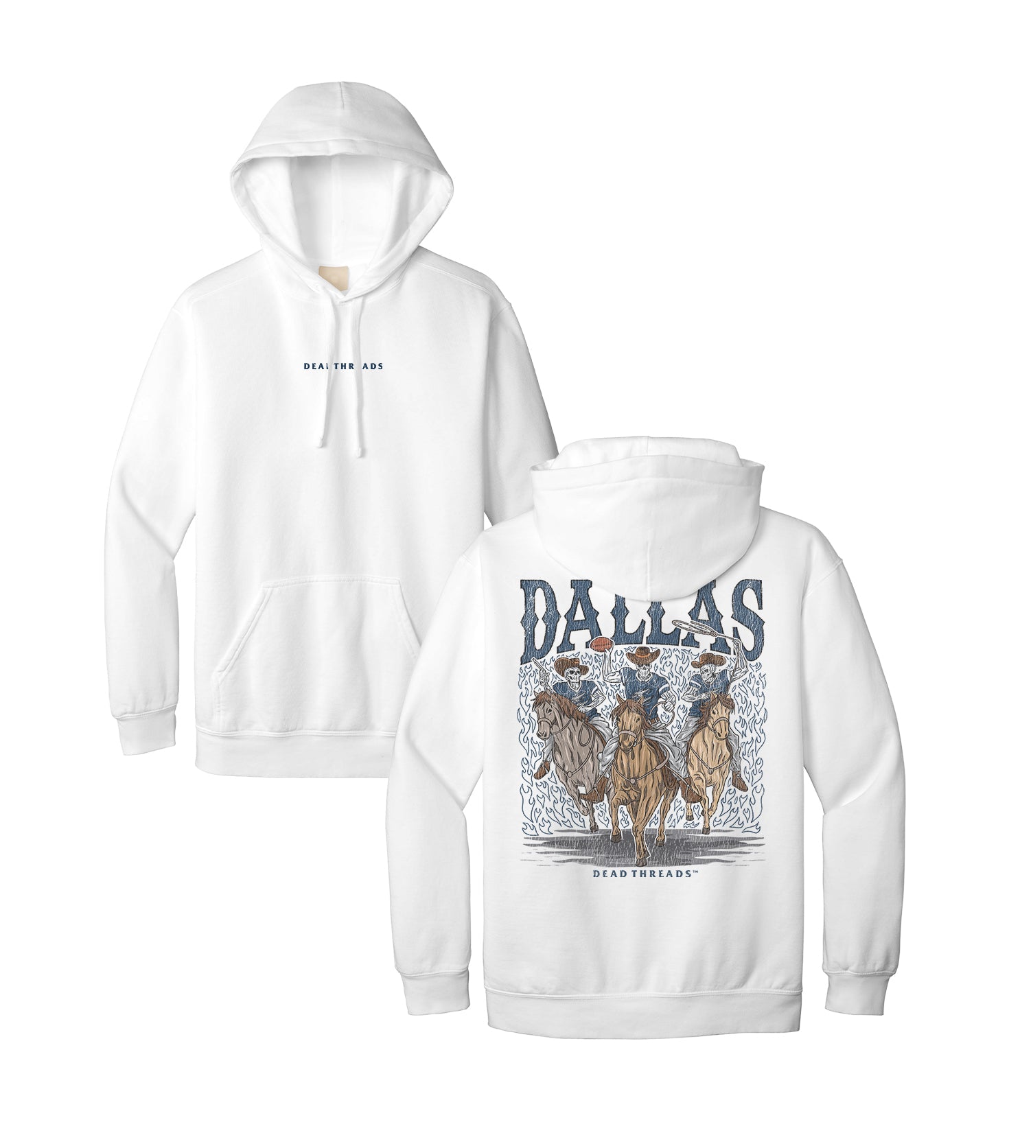 DALLAS FOOTBALL - “DT ESSENTIAL" HOODIE – Hoodie – Dead Threads Apparel