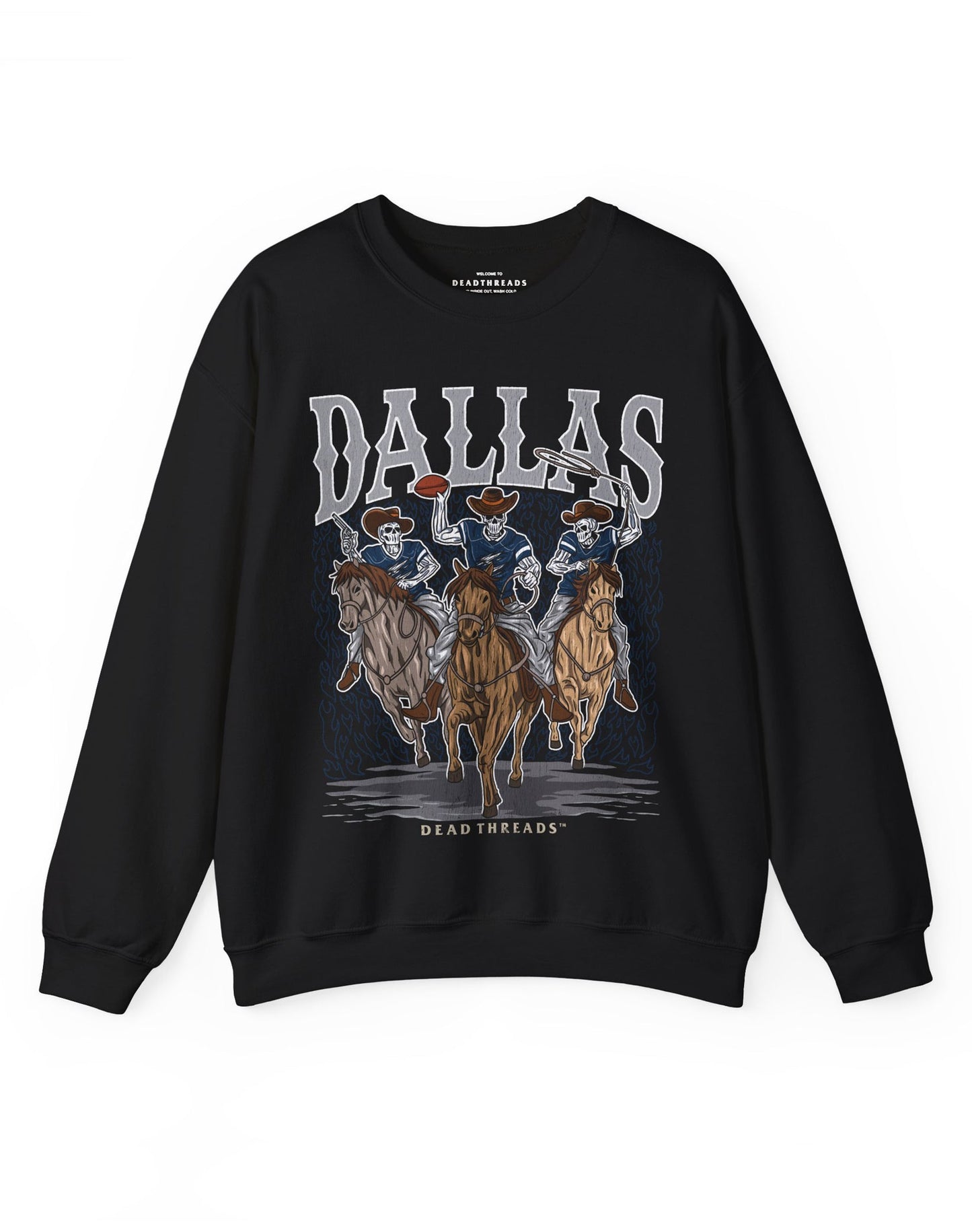 DALLAS FOOTBALL v1 CREWNECK SWEATSHIRT – Sweatshirt – Dead Threads Apparel
