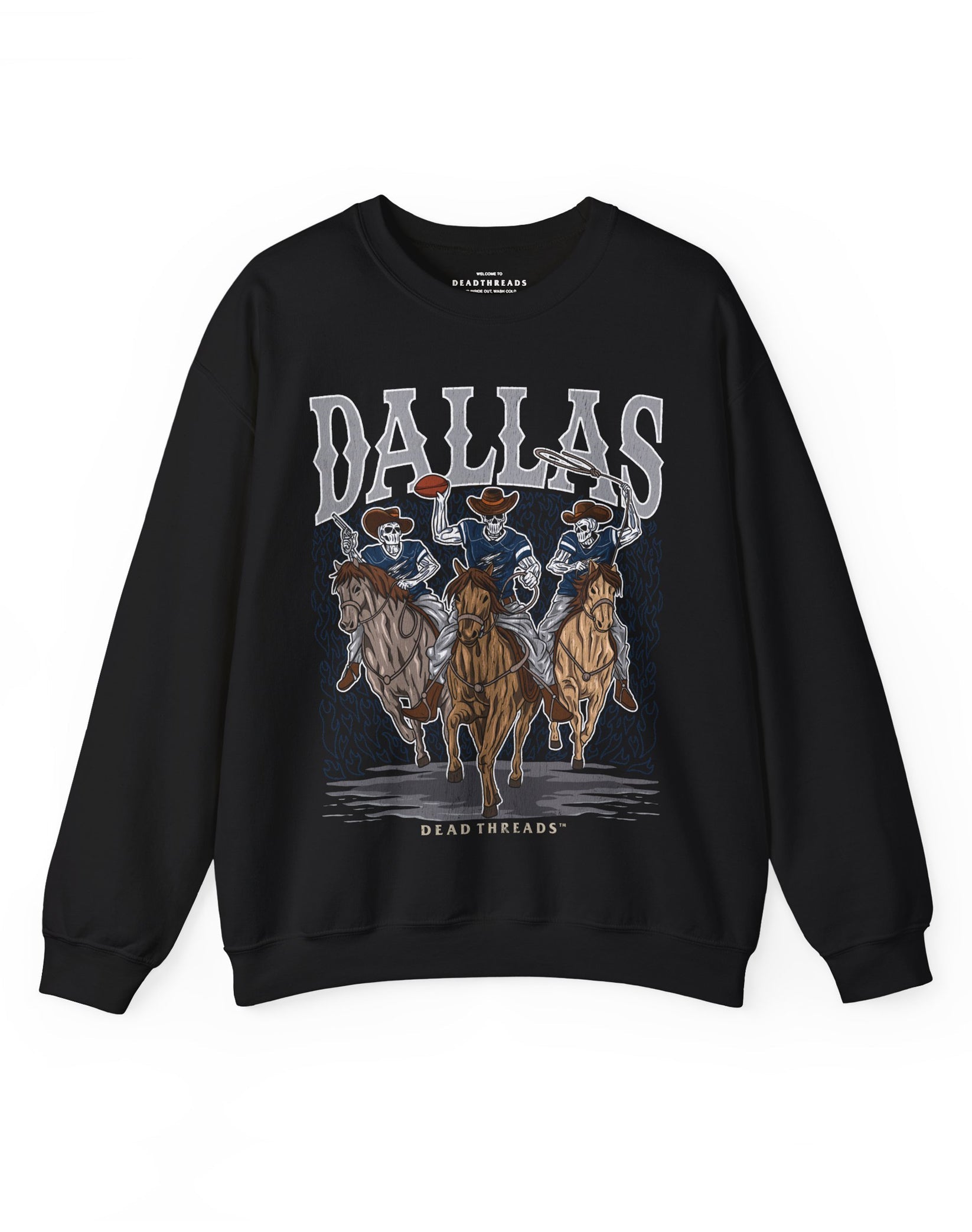 DALLAS FOOTBALL v1 CREWNECK SWEATSHIRT – Sweatshirt – Dead Threads Apparel