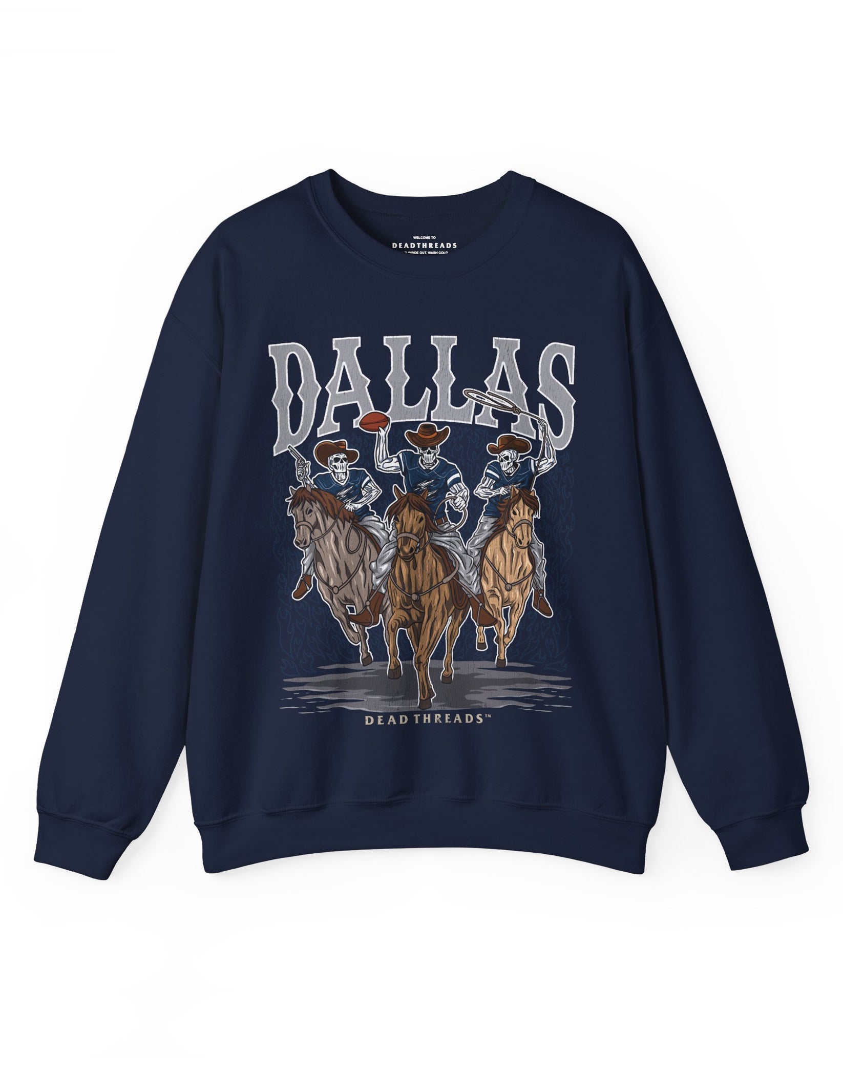 DALLAS FOOTBALL v1 CREWNECK SWEATSHIRT – Sweatshirt – Dead Threads Apparel