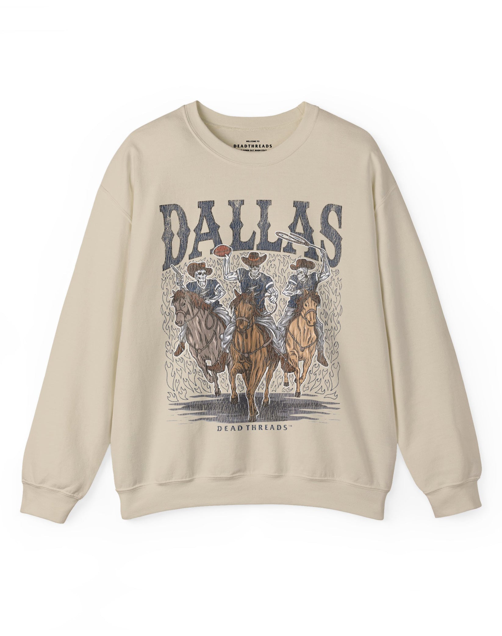 DALLAS FOOTBALL v1 CREWNECK SWEATSHIRT – Sweatshirt – Dead Threads Apparel