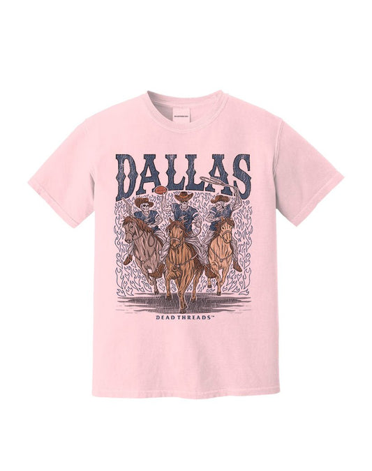 DALLAS FOOTBALL v1 - PINK – T-Shirt – Dead Threads Apparel