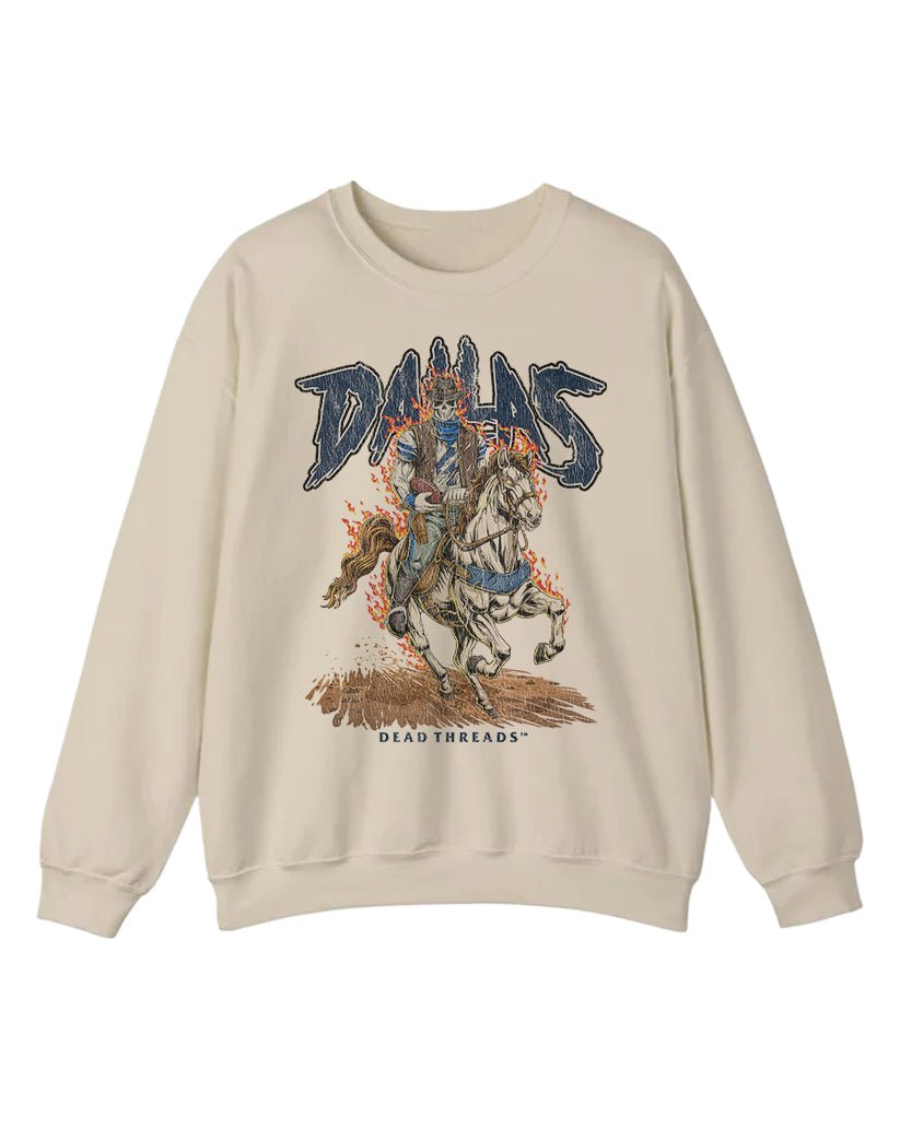 DALLAS FOOTBALL v2 CREWNECK SWEATSHIRT – Sweatshirt – Dead Threads Apparel