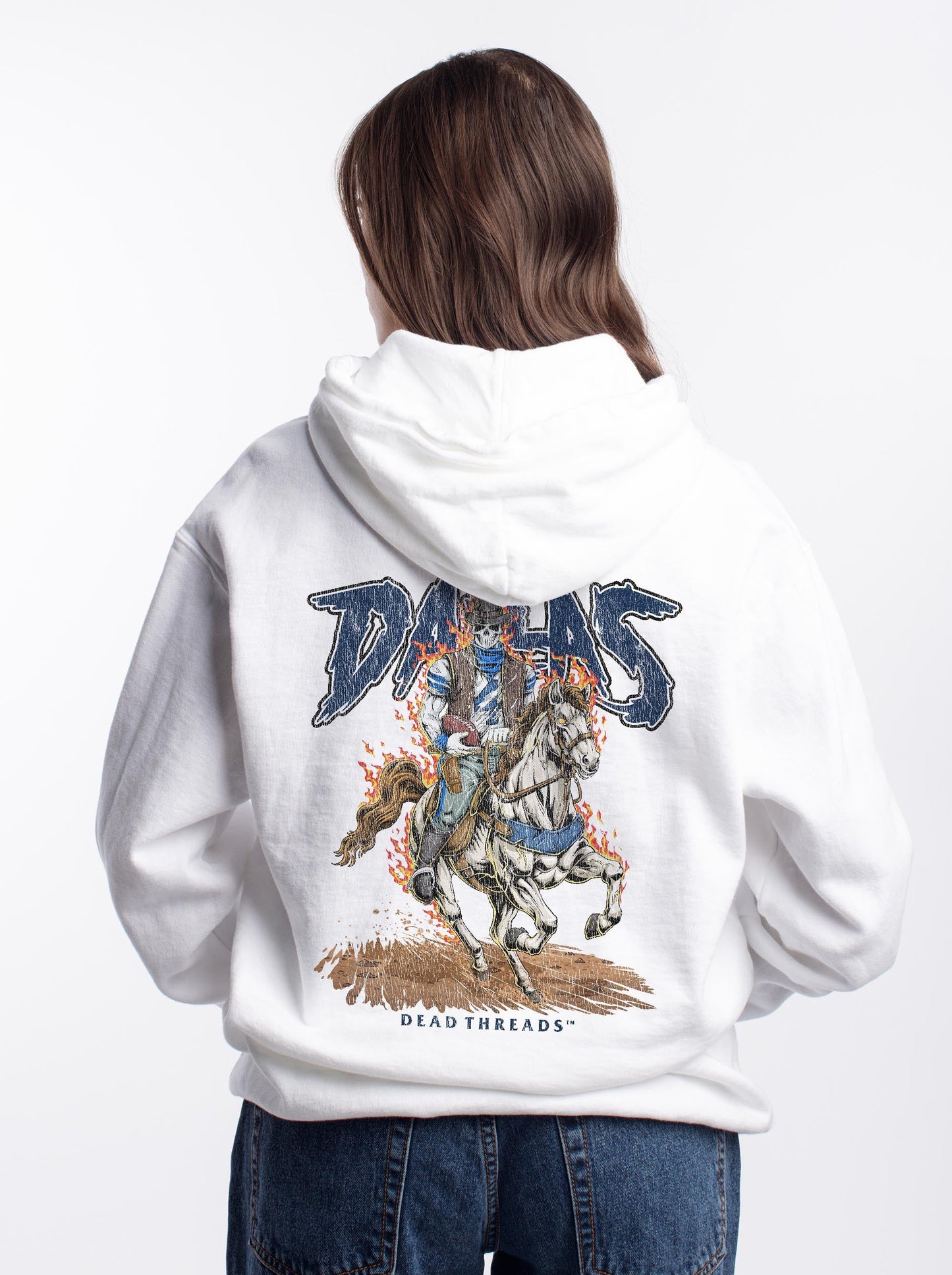 DALLAS FOOTBALL v2 - “DT ESSENTIAL" HOODIE – Hoodie – Dead Threads Apparel