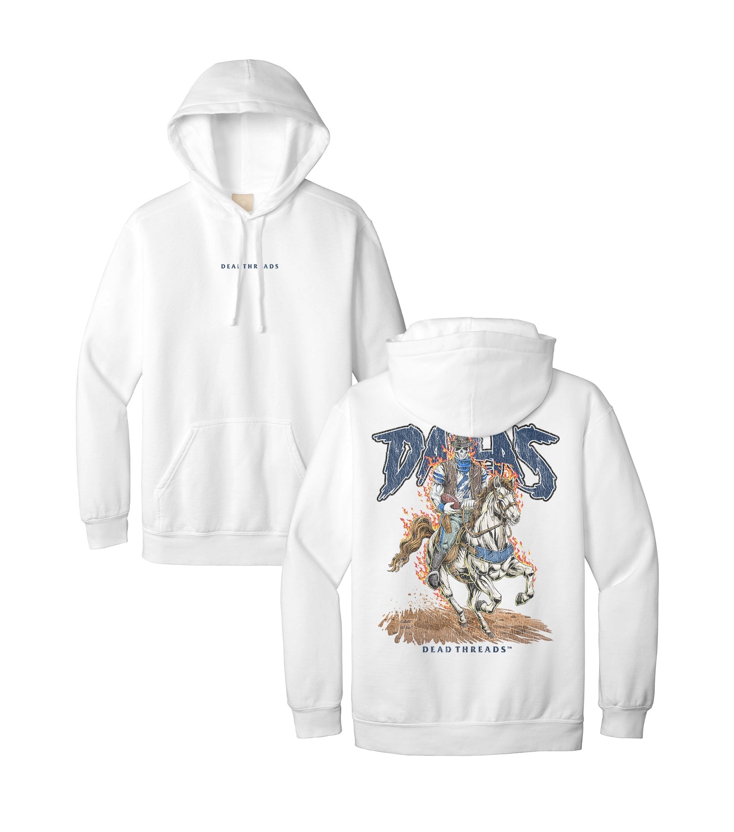 DALLAS FOOTBALL v2 - “DT ESSENTIAL" HOODIE – Hoodie – Dead Threads Apparel