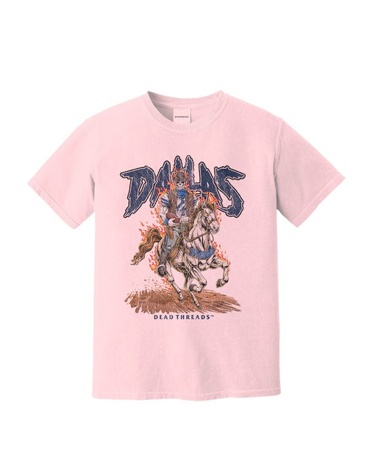 DALLAS FOOTBALL v2 - PINK – T-Shirt – Dead Threads Apparel