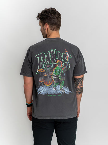 DALLAS HOCKEY - “3 SKULL” PREMIUM T - SHIRT – T-Shirt – Dead Threads Apparel